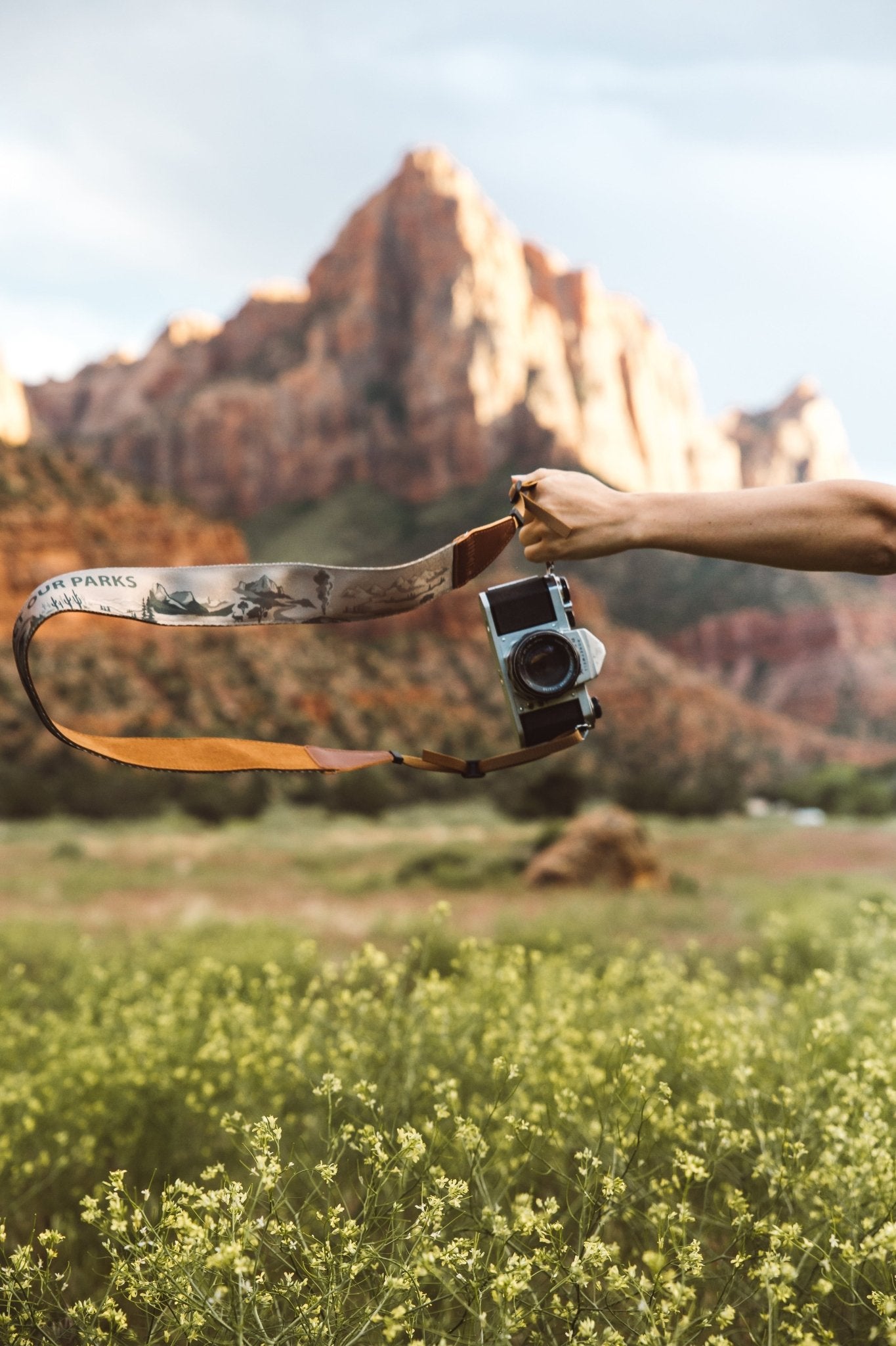 National Park Inspired Camera Strap Brown - Paranoid Ranch