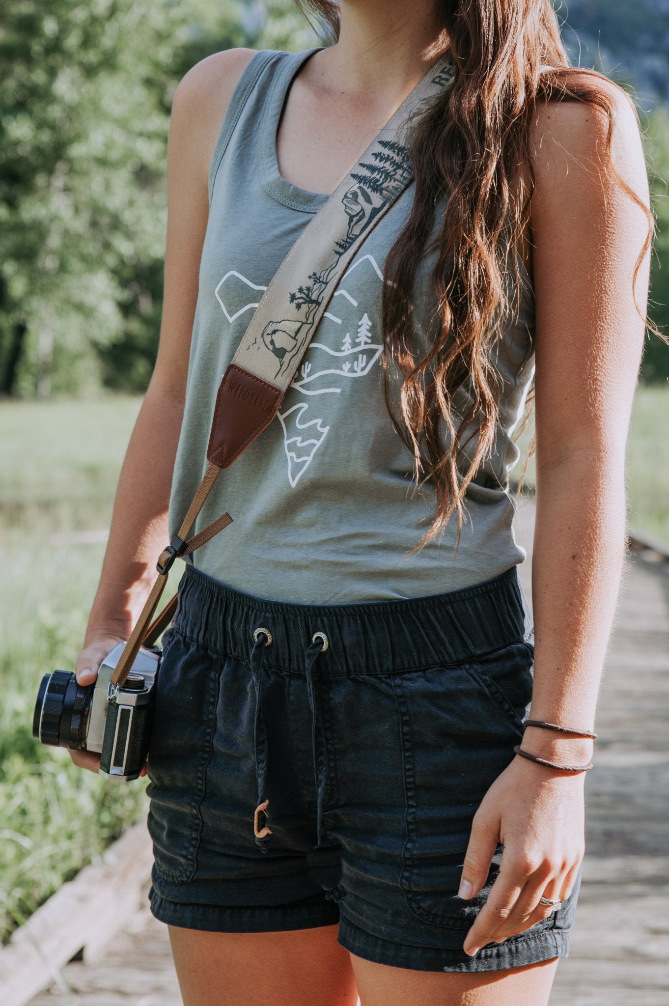 National Park Inspired Camera Strap Brown - Paranoid Ranch