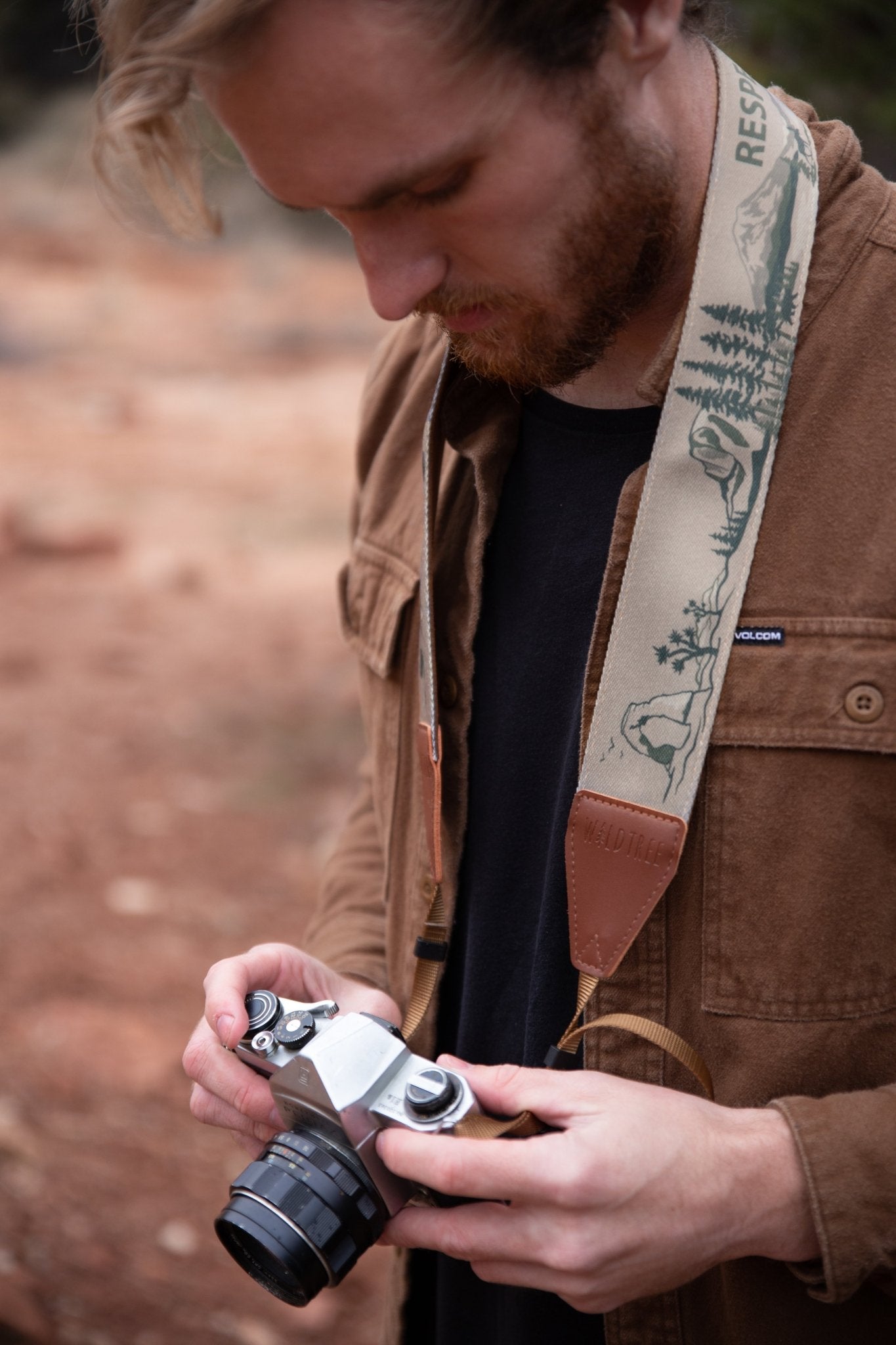 National Park Inspired Camera Strap Brown - Paranoid Ranch