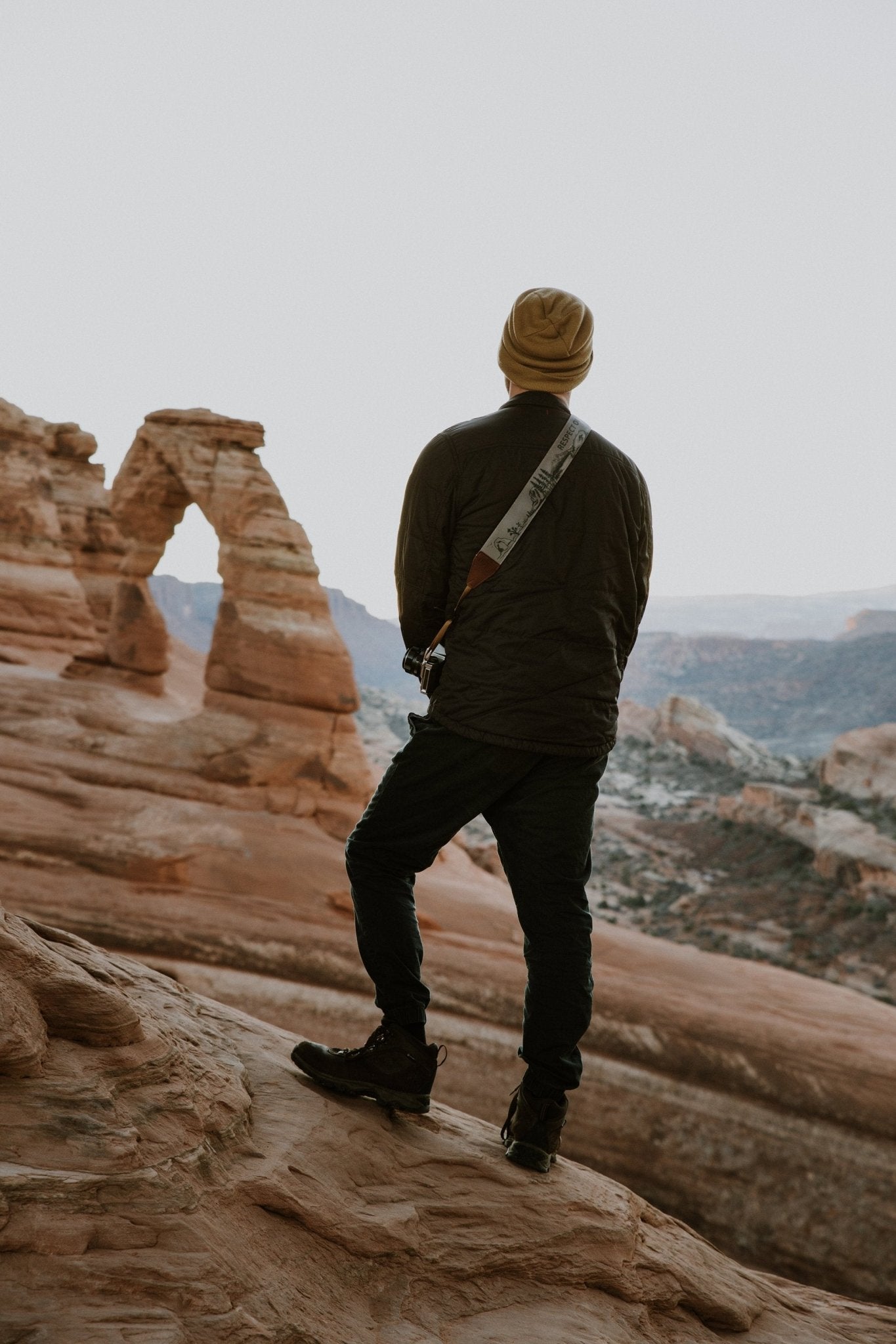National Park Inspired Camera Strap Brown - Paranoid Ranch