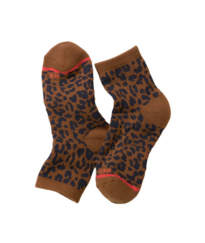 Quarter Crew Sock - Cheetah - Paranoid Ranch