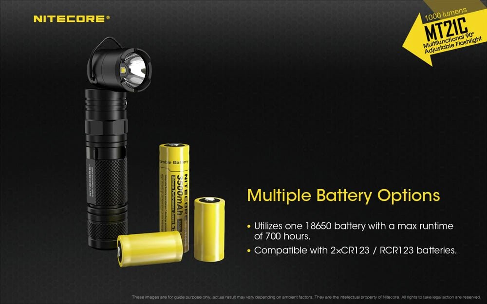 1000 Lumen Adjustable Right Angle Flashlight - Paranoid Ranch
