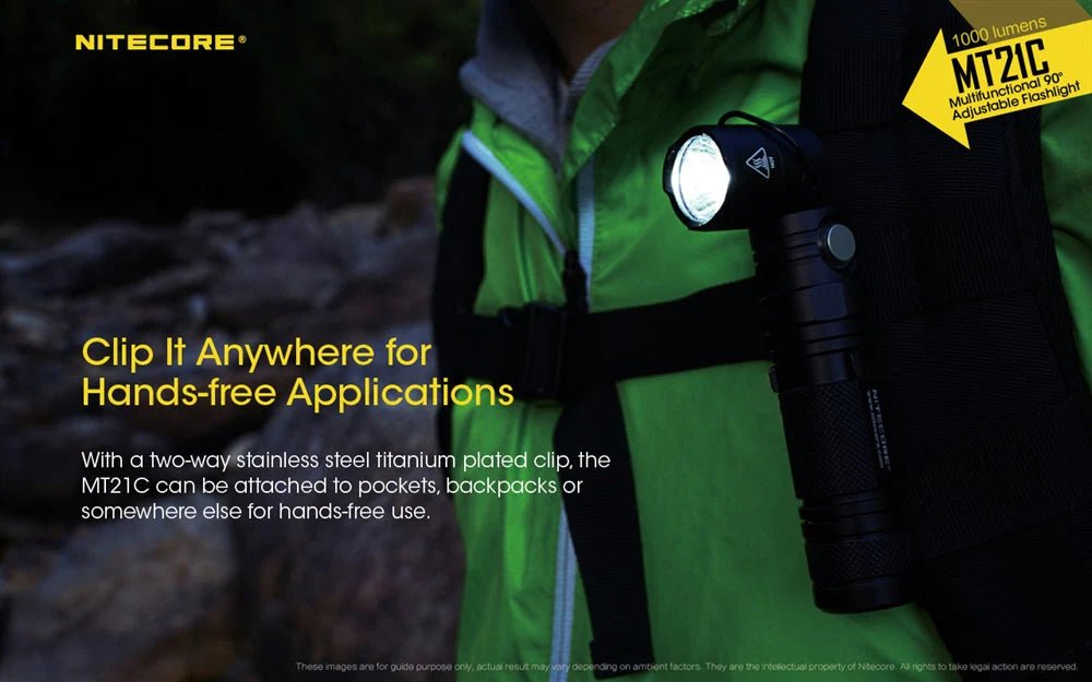 1000 Lumen Adjustable Right Angle Flashlight - Paranoid Ranch
