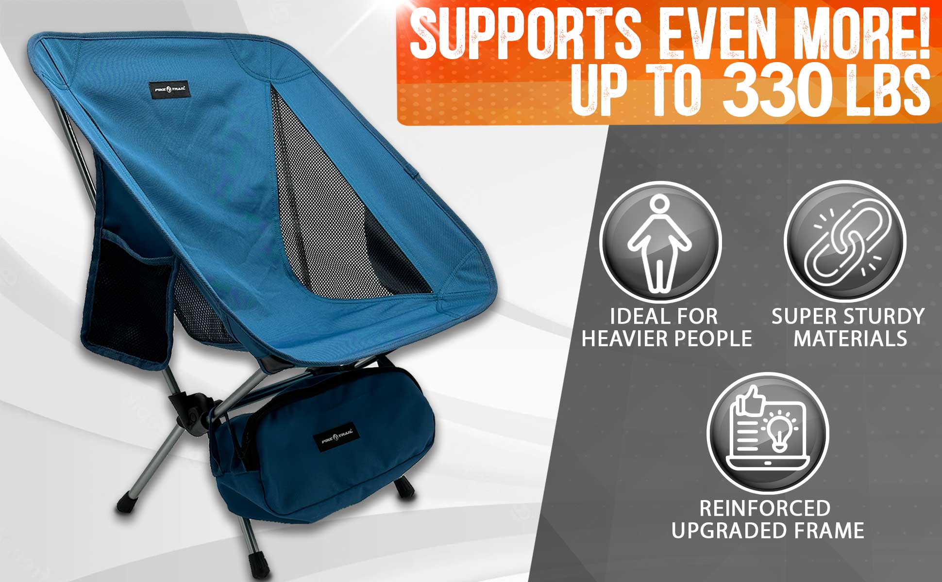Pike Trail Ultralight Compact Outdoor Camping Chair