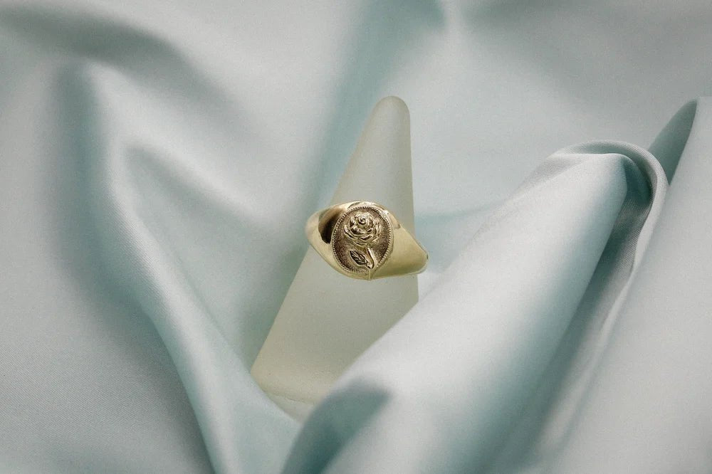 14k Gold Rose Signet - Paranoid Ranch