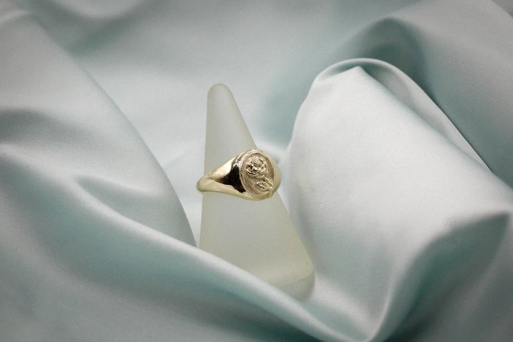 14k Gold Rose Signet - Paranoid Ranch