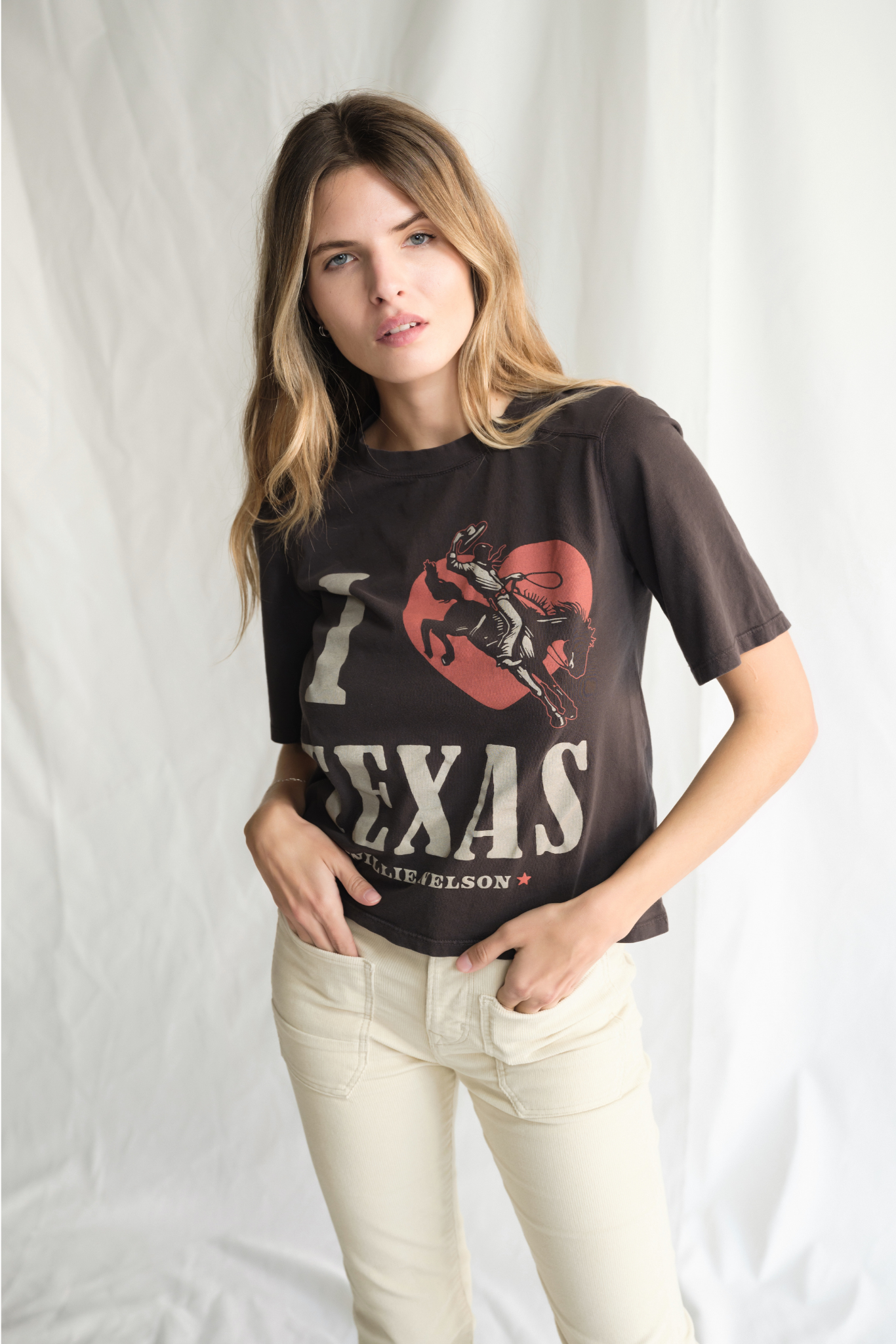 Willie Nelson I Love Texas Top