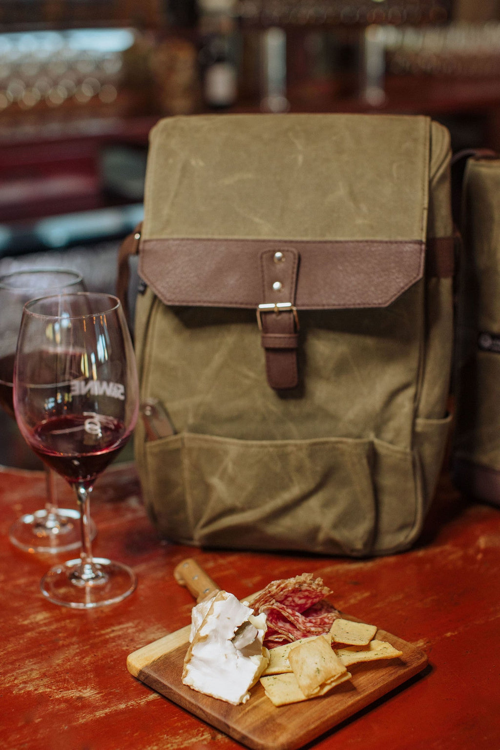 2 Bottle Insulated Wine & Cheese Cooler Tote - Paranoid Ranch