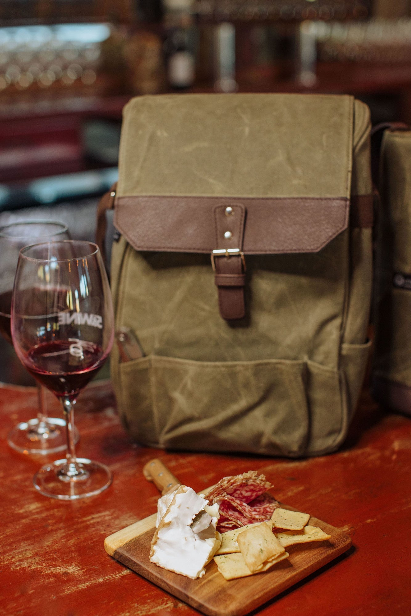 2 Bottle Insulated Wine & Cheese Cooler Tote - Paranoid Ranch