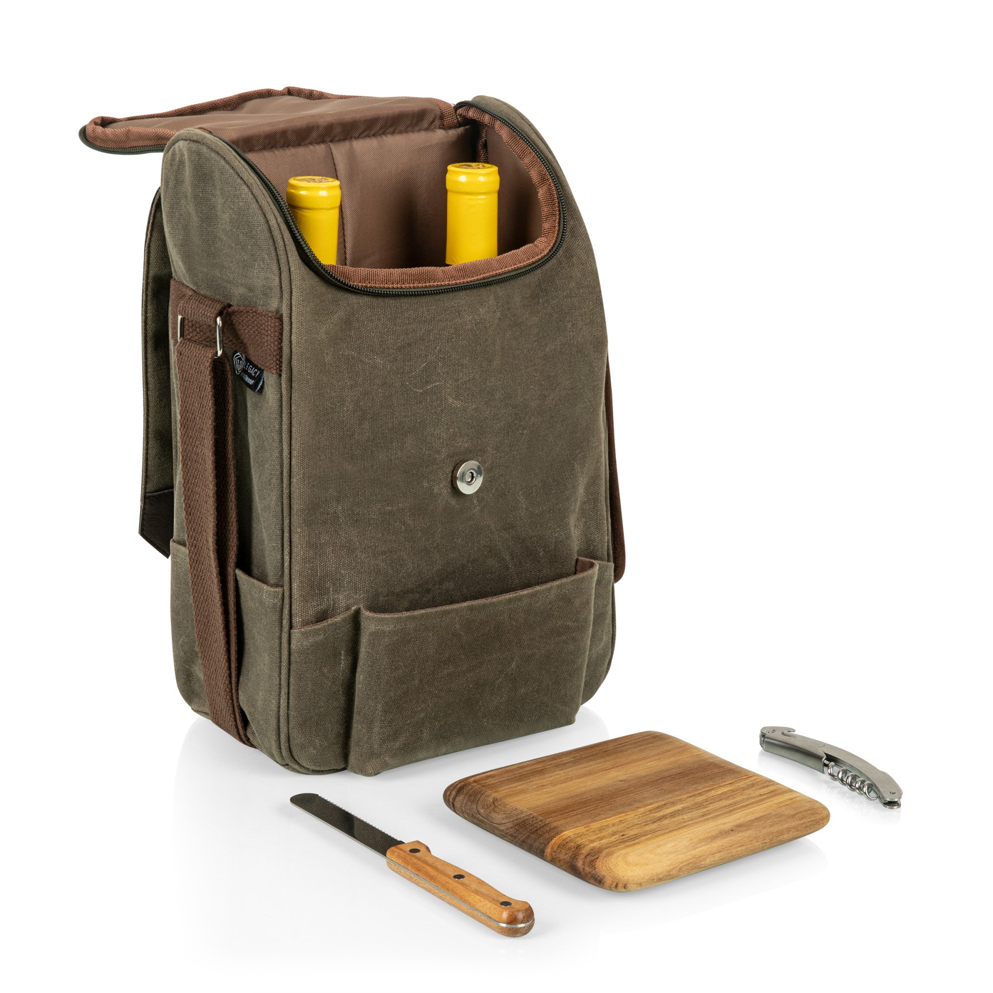 2 Bottle Insulated Wine & Cheese Cooler Tote - Paranoid Ranch