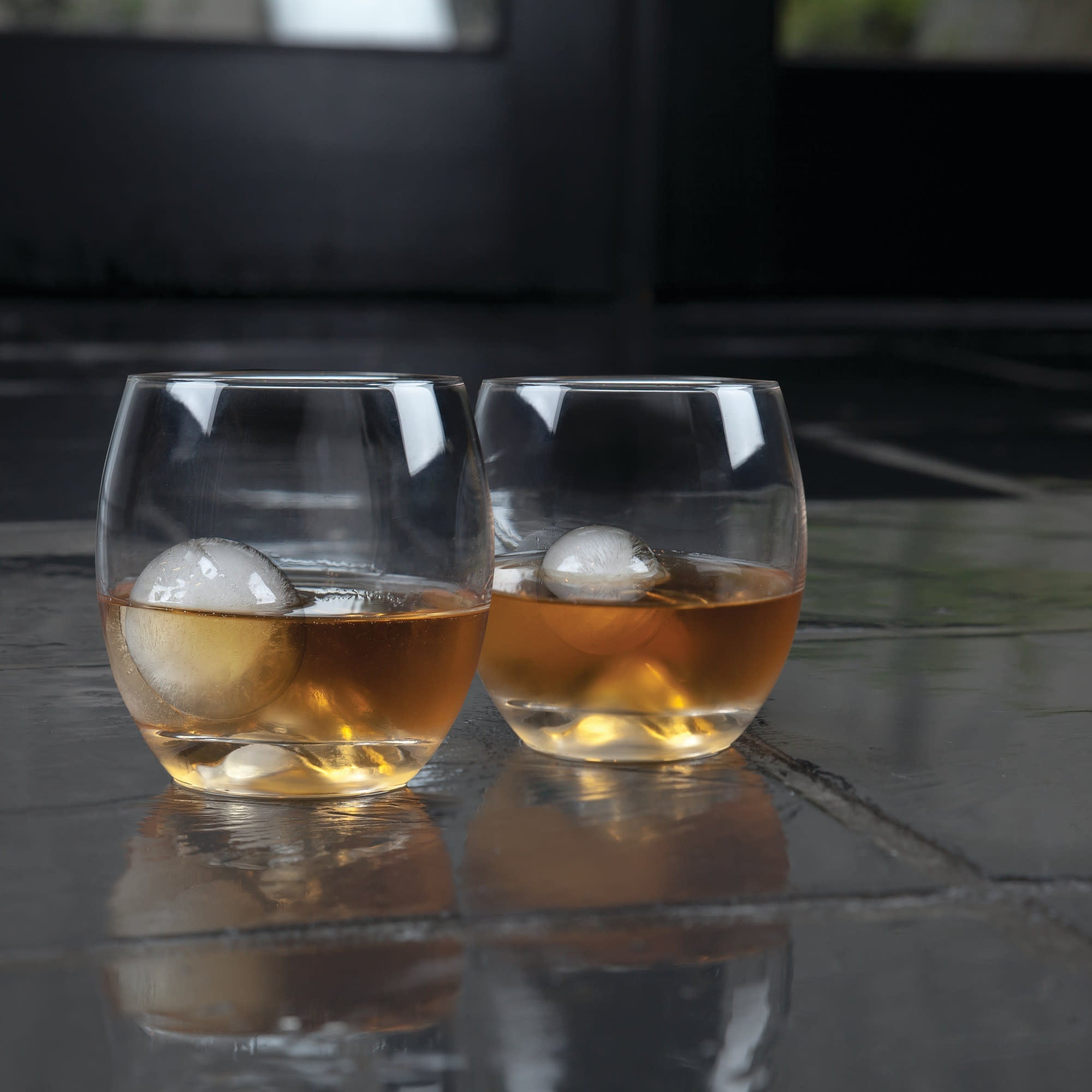 4 - Piece Ice Sphere Mold and Crystal Tumbler Set - Paranoid Ranch