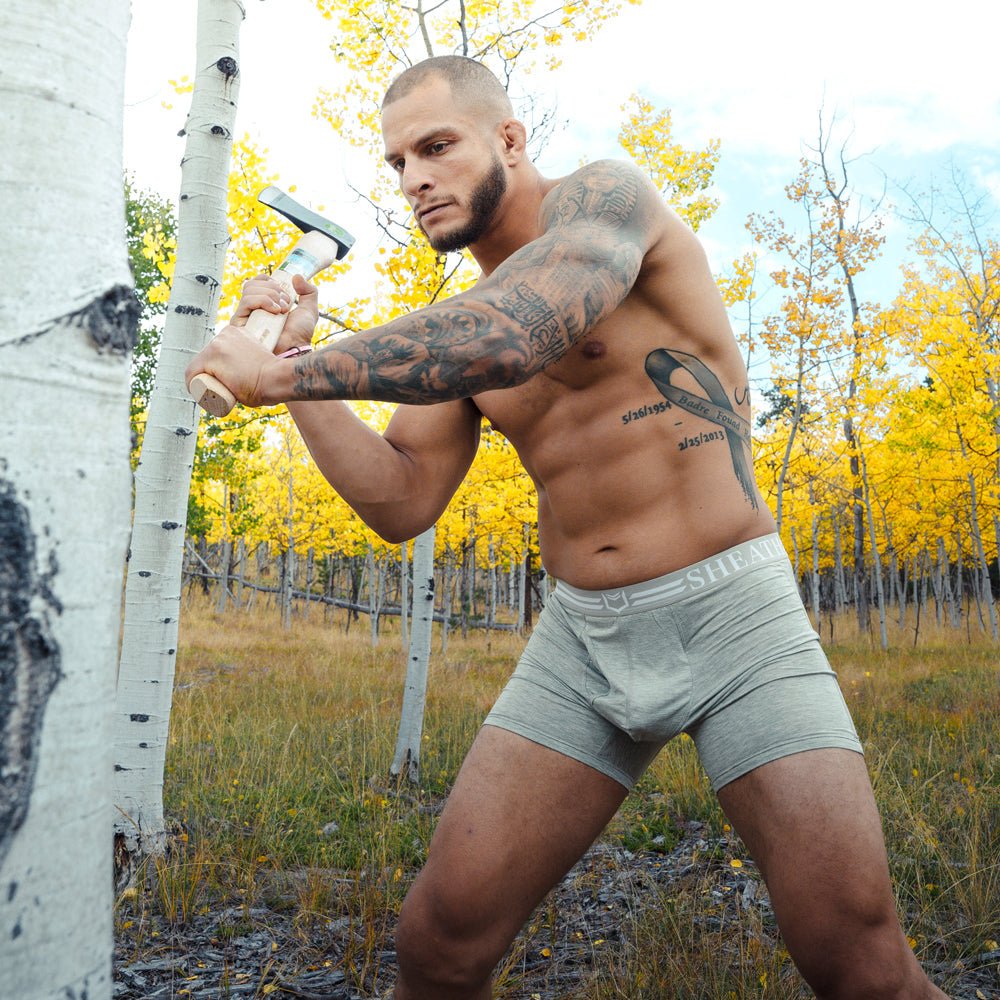 4.0 Bamboo 5" Boxer Brief - Zen Pouch™ Duo - Paranoid Ranch