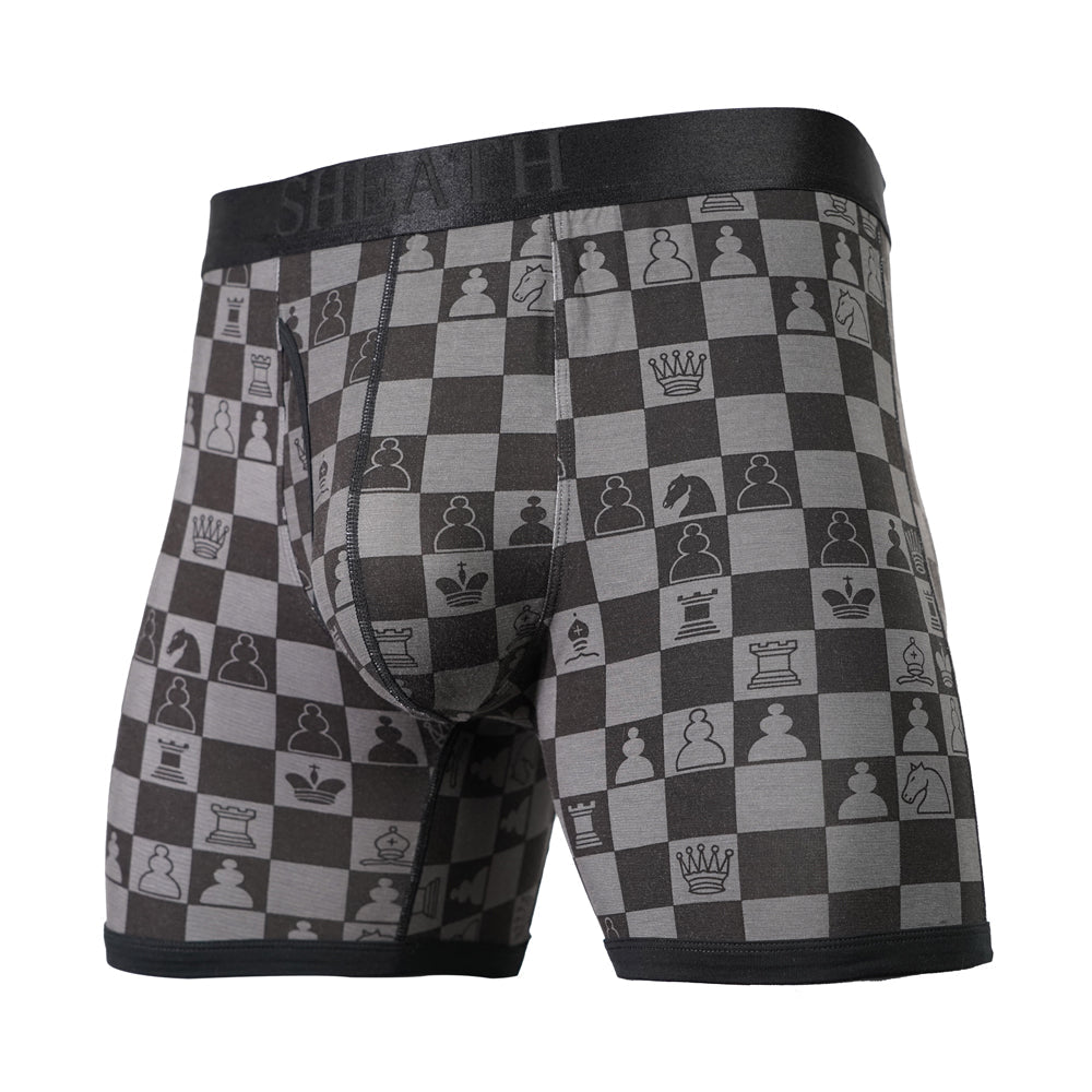 4.0 Bamboo 5" Boxer Brief - Zen Pouch™ Duo - Paranoid Ranch