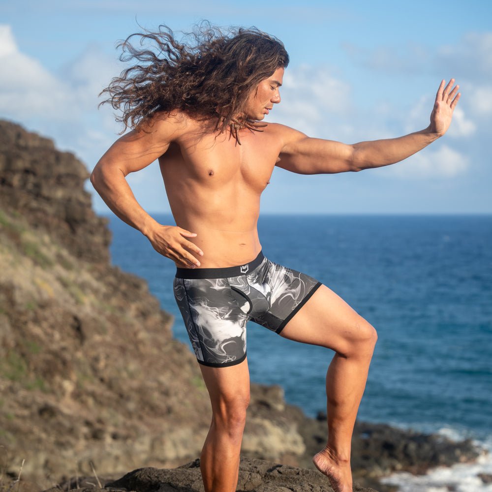 4.0 Bamboo 5" Boxer Brief - Zen Pouch™ Duo - Paranoid Ranch