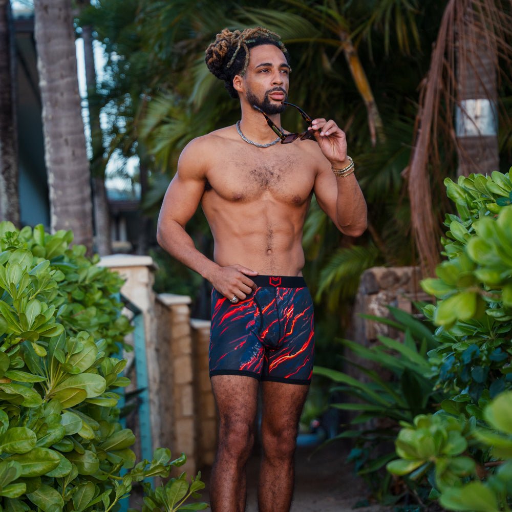 4.0 Bamboo 5" Boxer Brief - Zen Pouch™ Duo - Paranoid Ranch