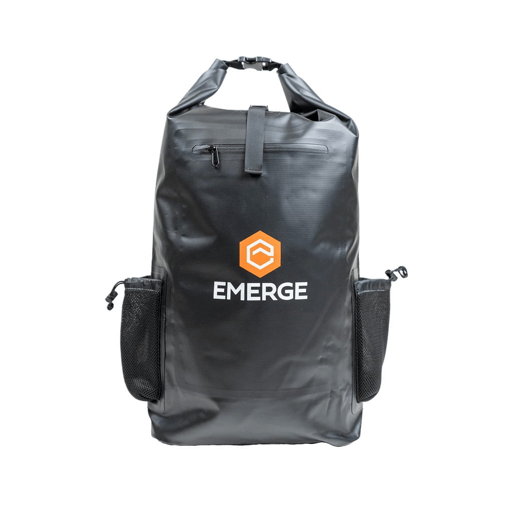 50L Heavy Duty Dry Bag w/ Straps - Black - Paranoid Ranch