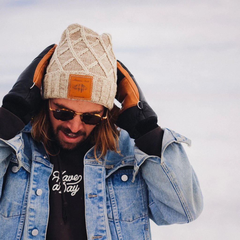 5280 Water Buffalo Leather Mitten - Black - Paranoid Ranch