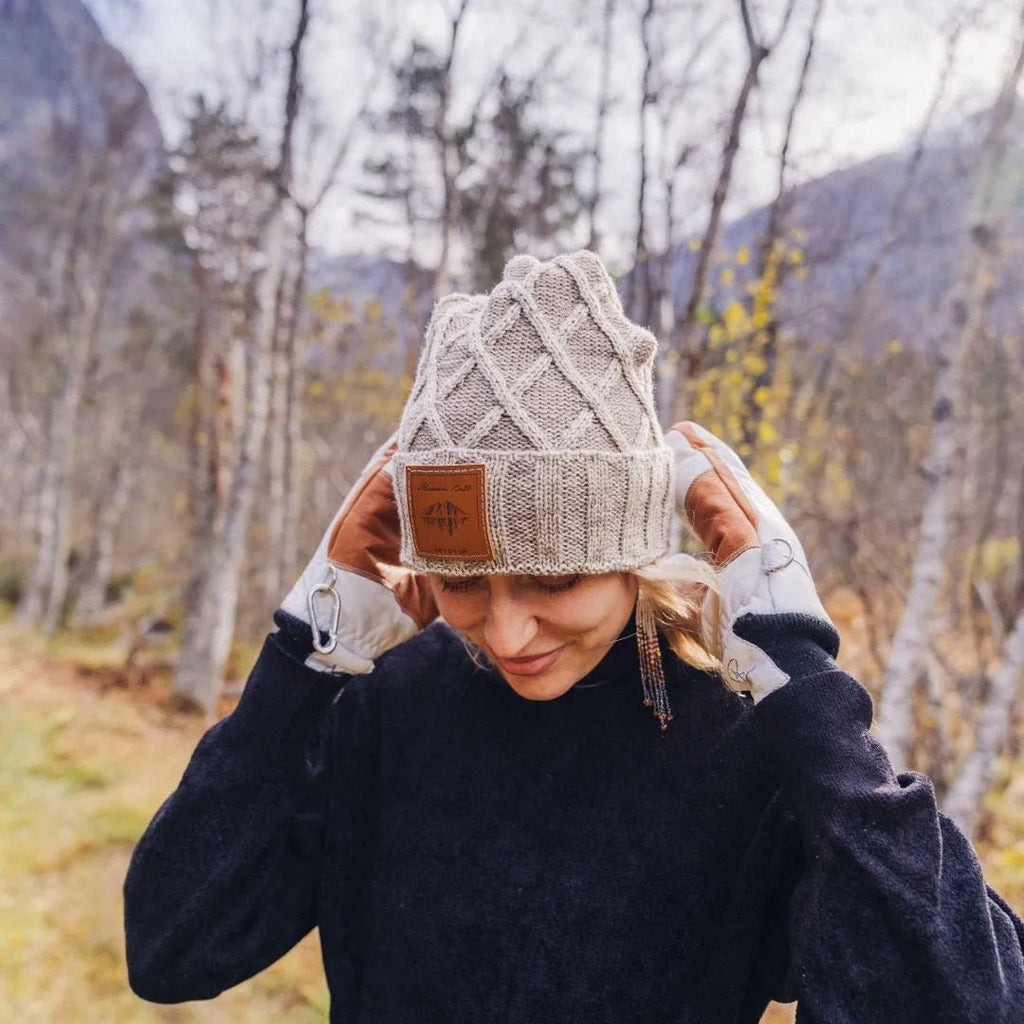 5280 Water Buffalo Leather Mitten - White - Paranoid Ranch