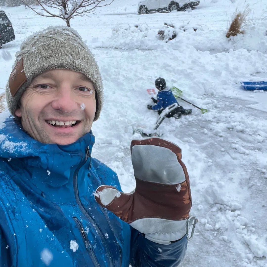 5280 Water Buffalo Leather Mitten - White - Paranoid Ranch