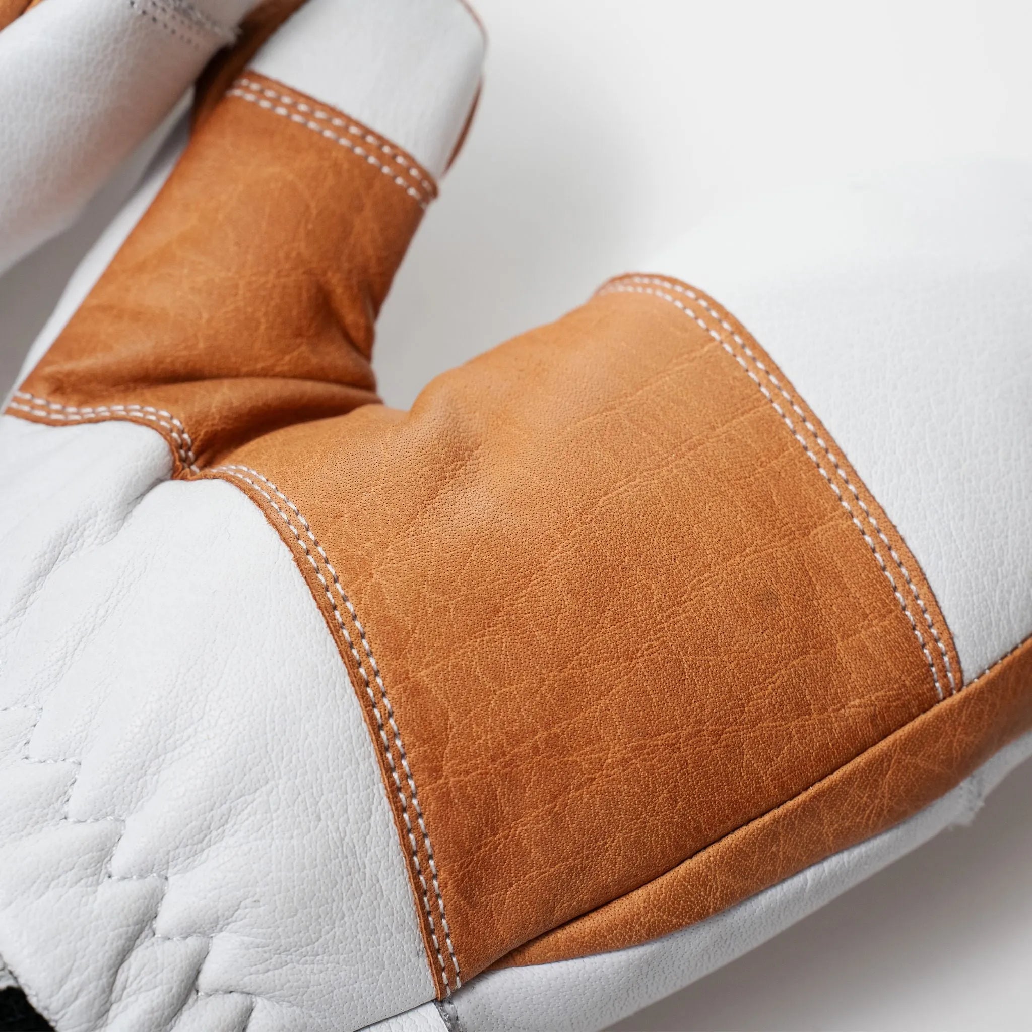 5280 Water Buffalo Leather Mitten - White - Paranoid Ranch
