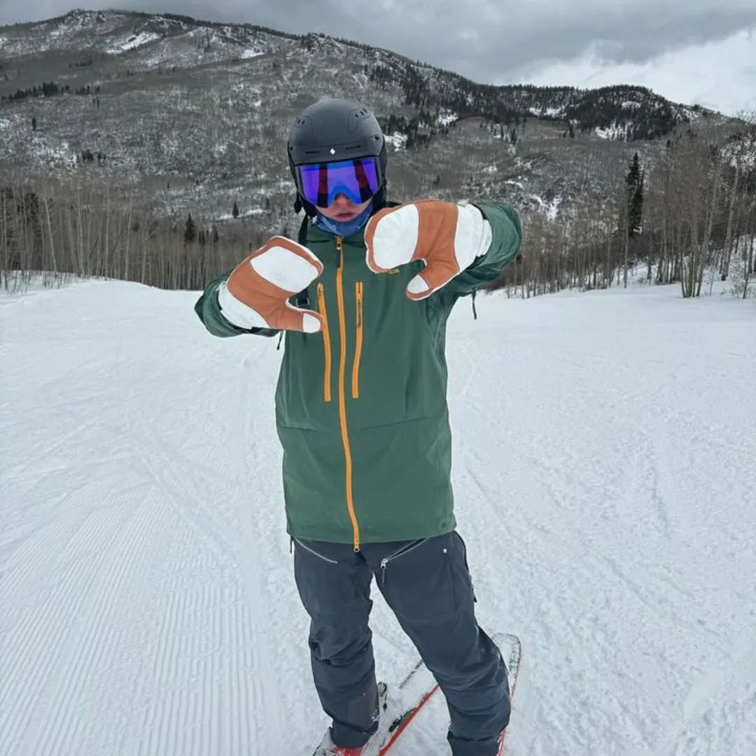 5280 Water Buffalo Leather Mitten - White - Paranoid Ranch