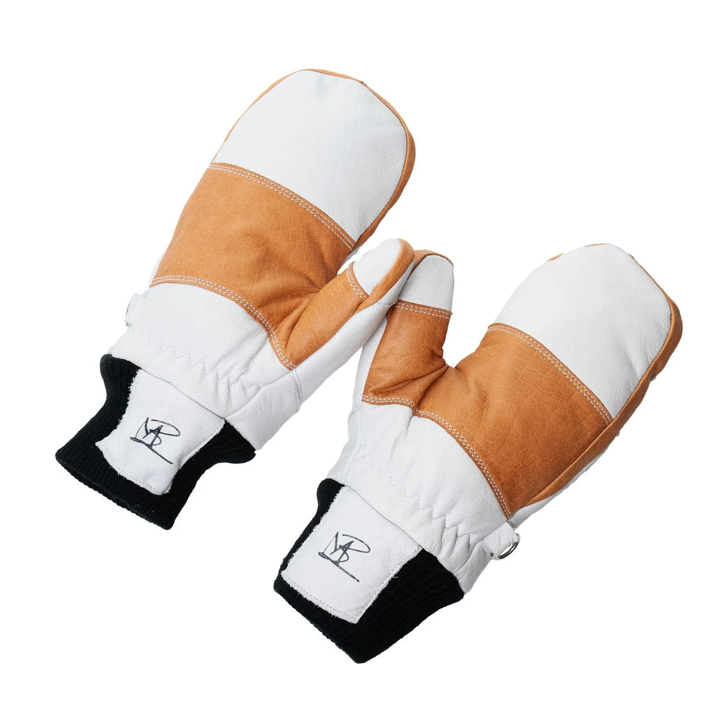 5280 Water Buffalo Leather Mitten - White - Paranoid Ranch