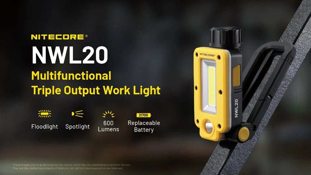 600 Lumens Rechargeable Work Light - Paranoid Ranch