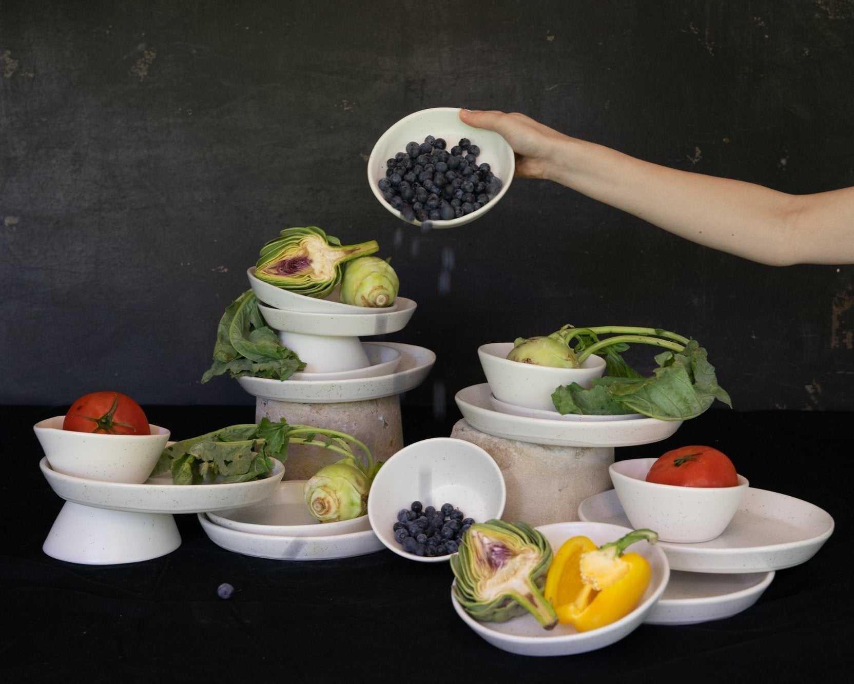 7 Piece Skali Coupe Dinner Setting - Paranoid Ranch