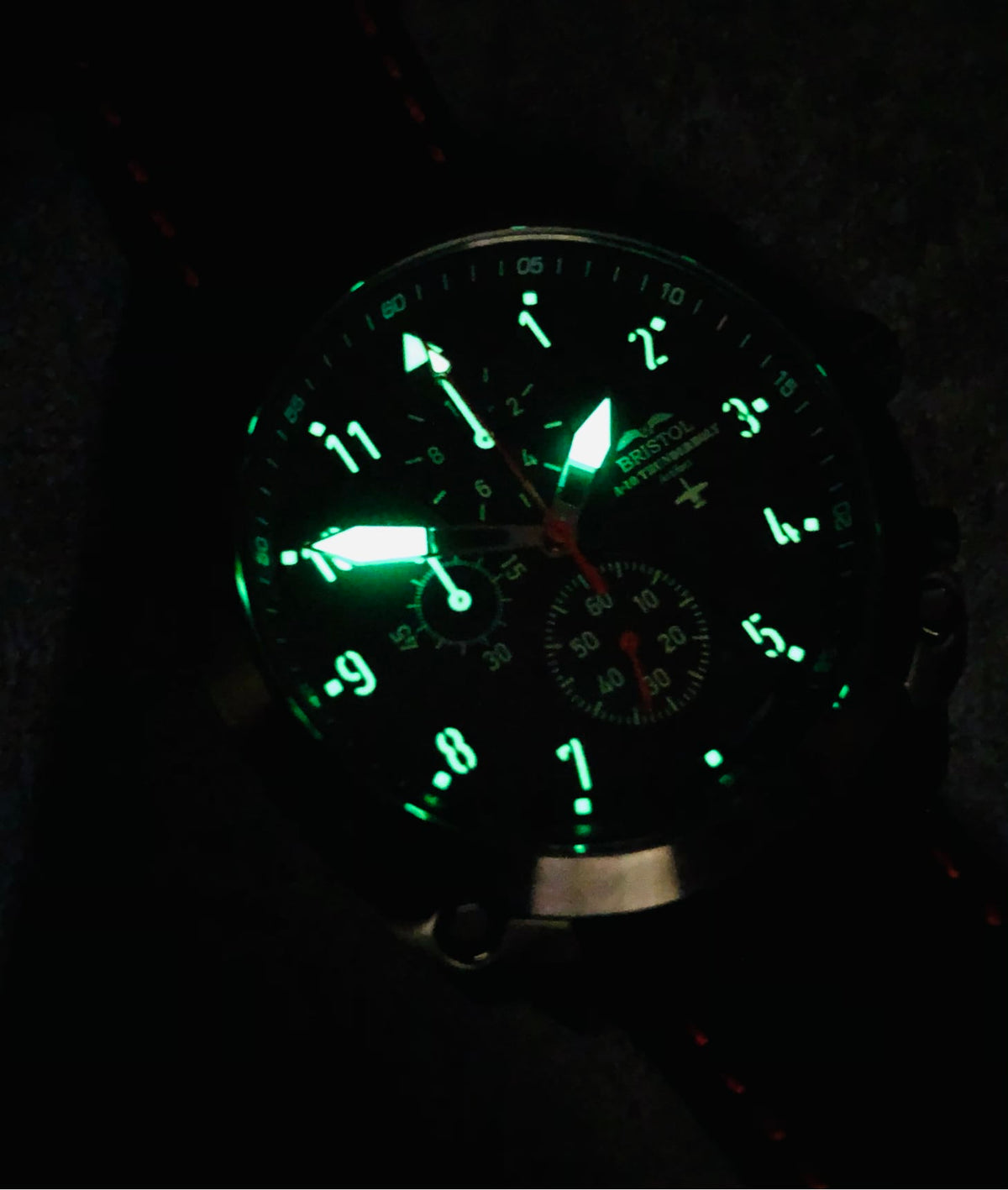 A-10 Thunderbolt Tribute - Gunmetal Finish, Leather Band