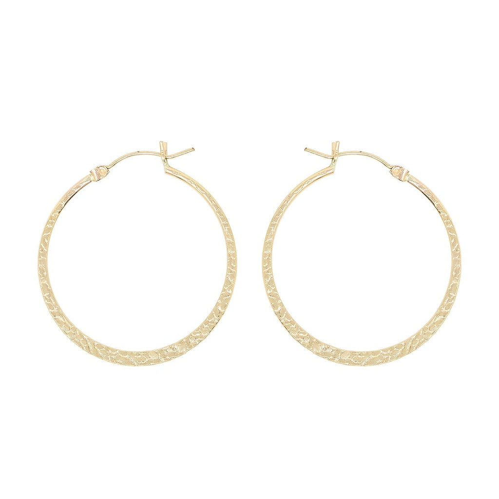 Hammered Hoop earrings