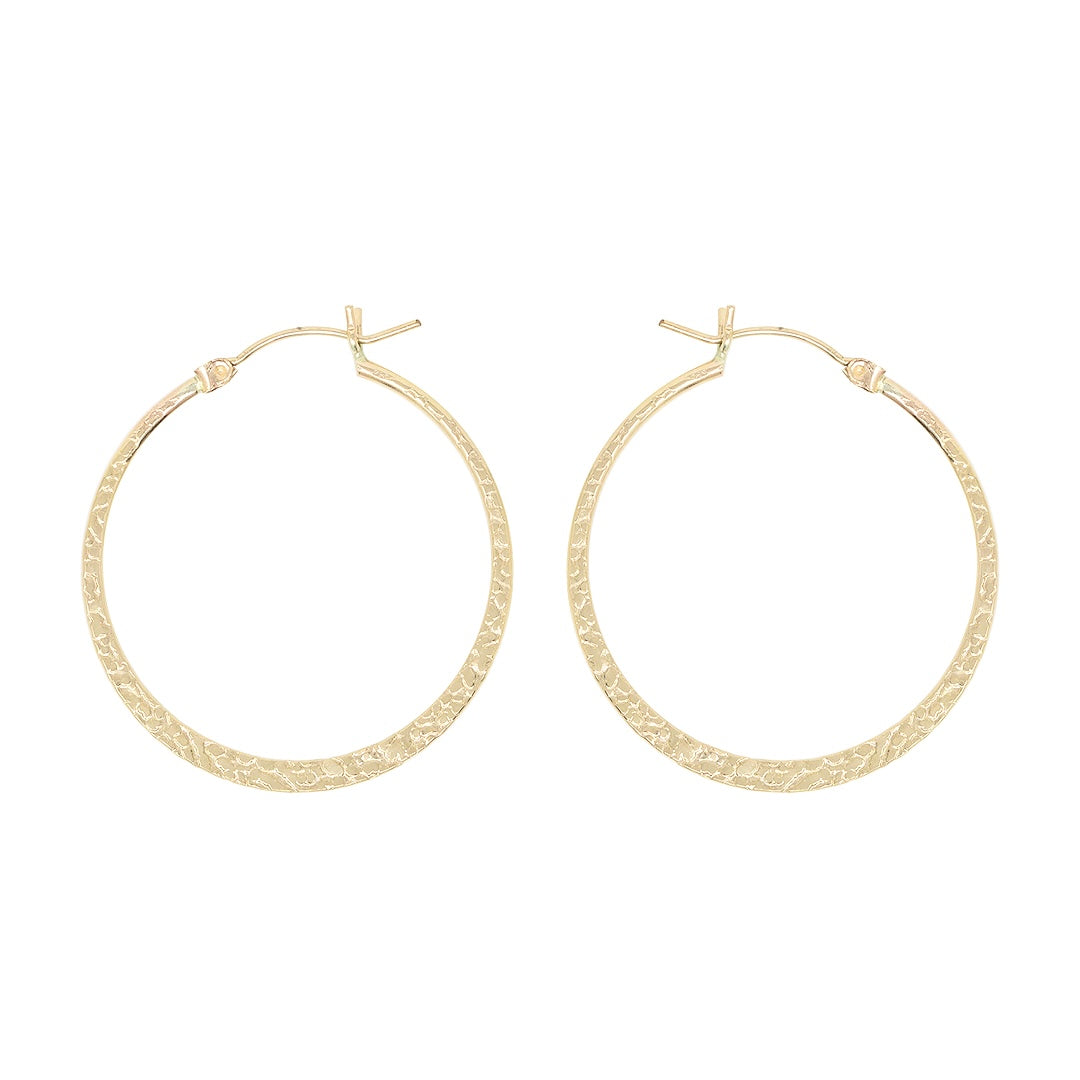 Hammered Hoop earrings