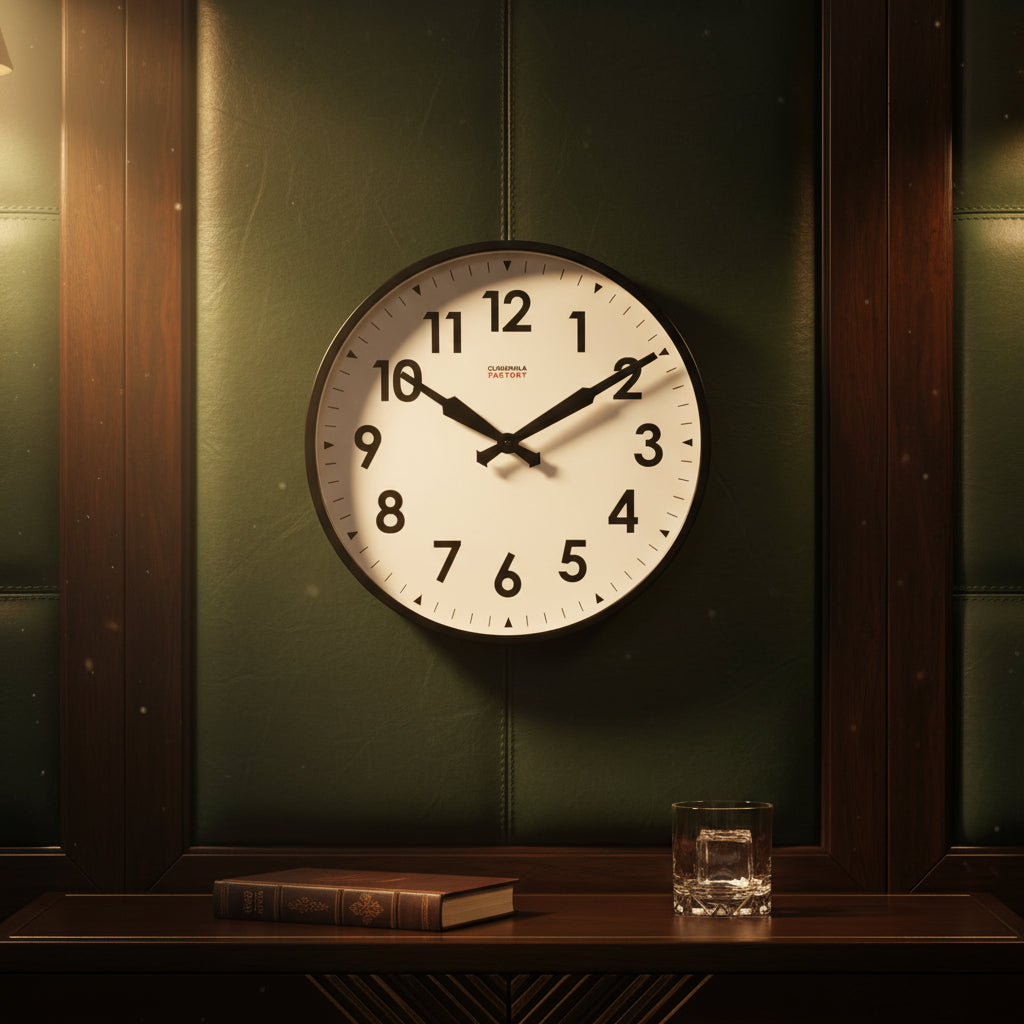 Factory Black XL Clock