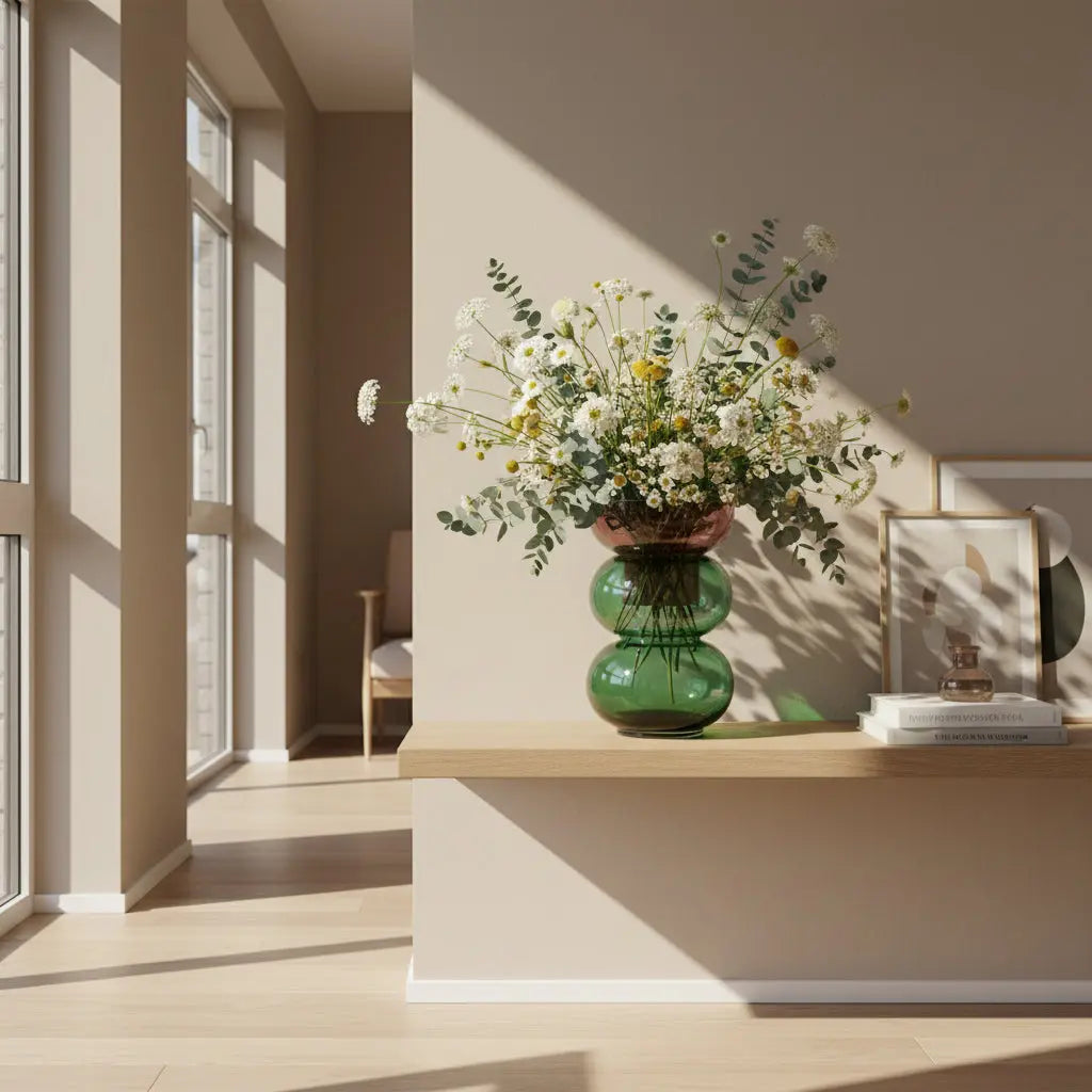 Bubble Large Pink & Green Vase