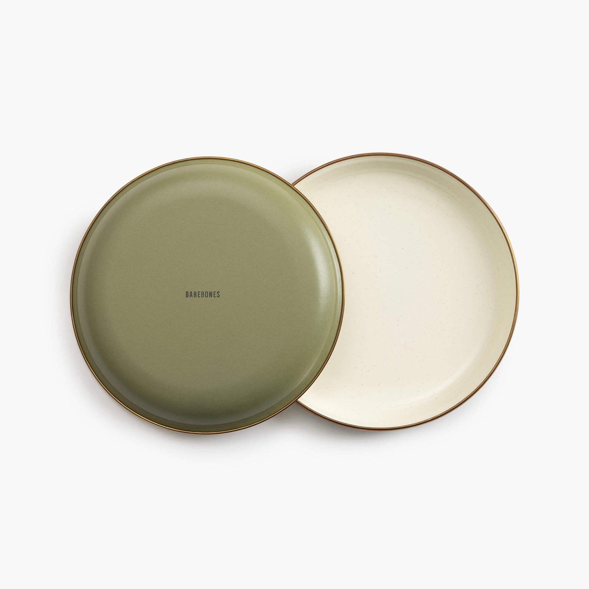 Enamelware 2-Tone Dining Collection - Olive Drab