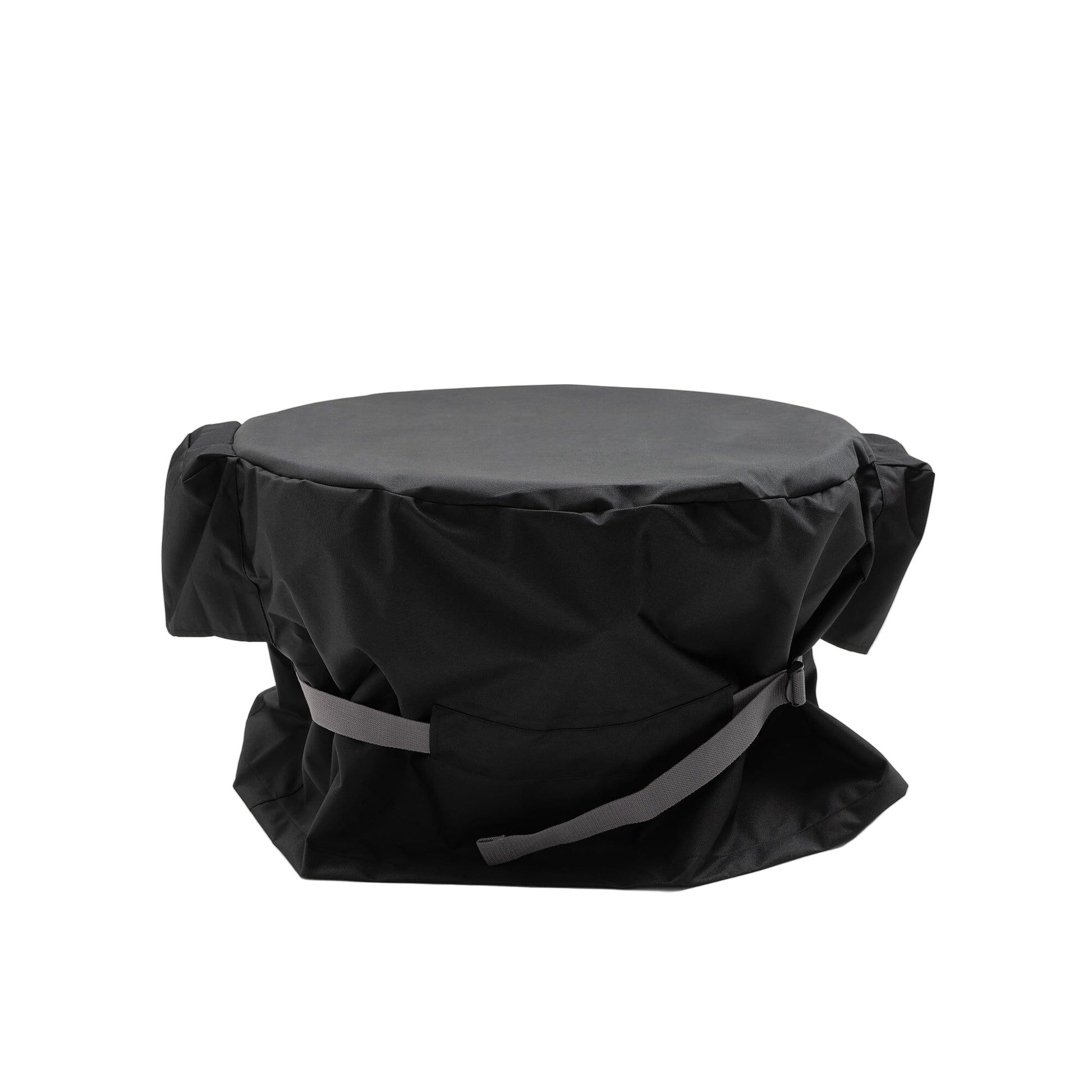 Black cowboy grill rain cover on a white background