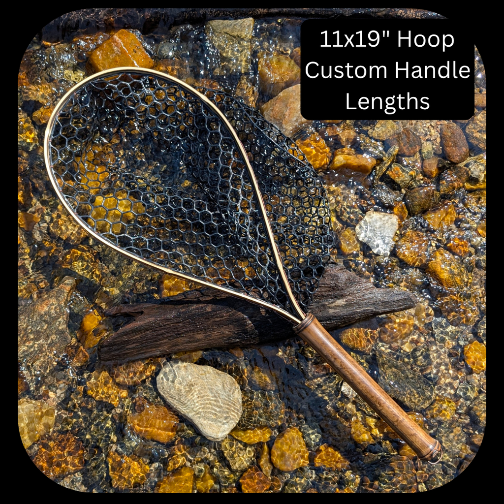 Blue Line - Bamboo Fly Fishing Landing Net/Hand Net