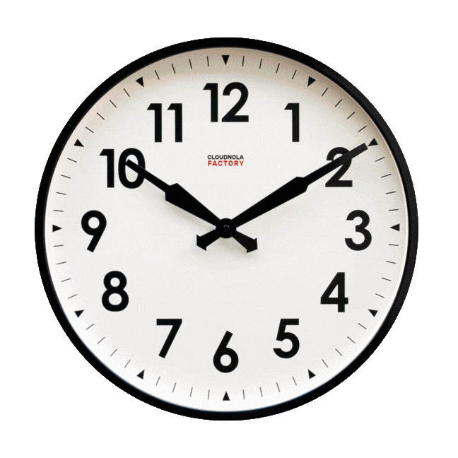 Factory Black XL Clock