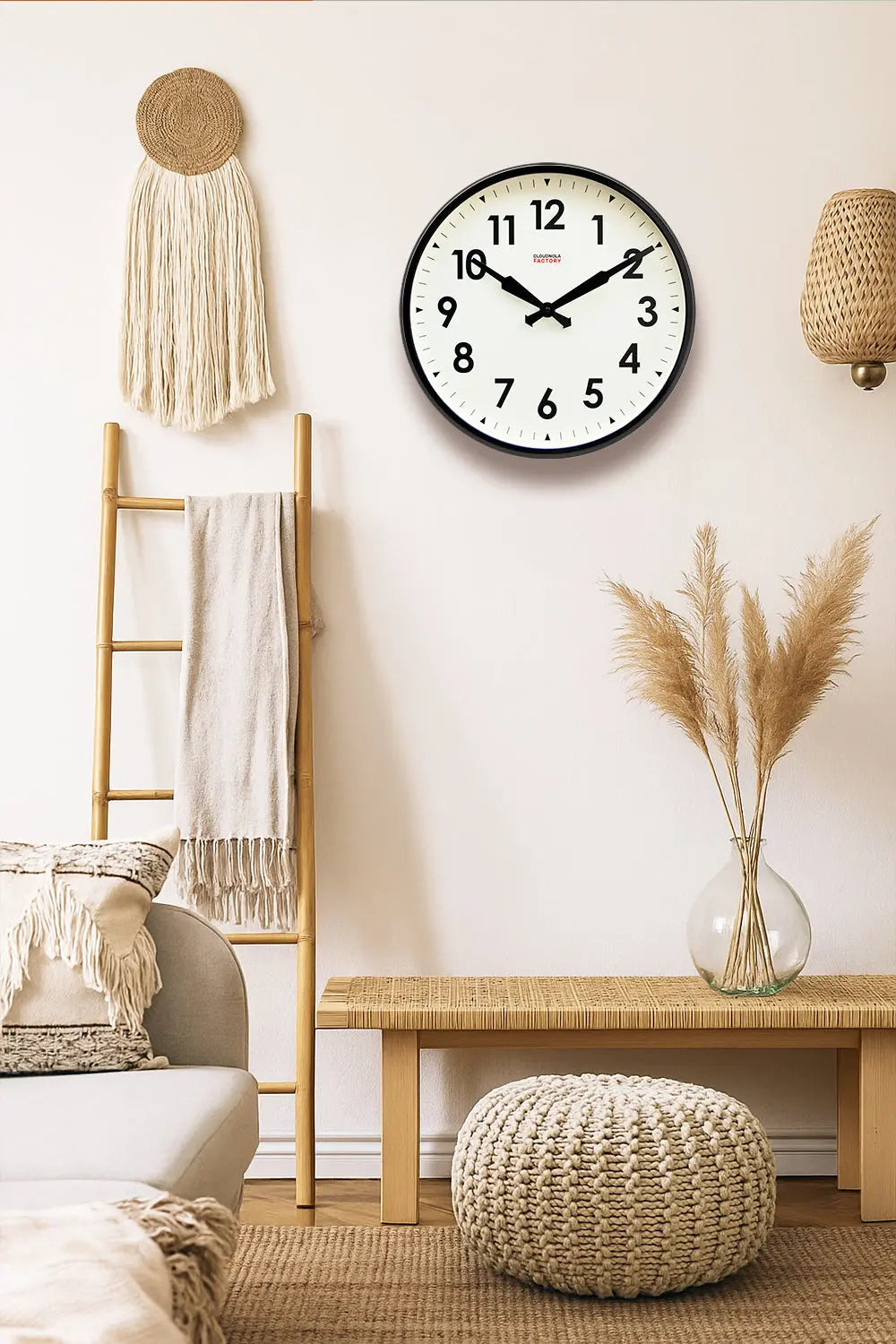 Factory Black XL Clock