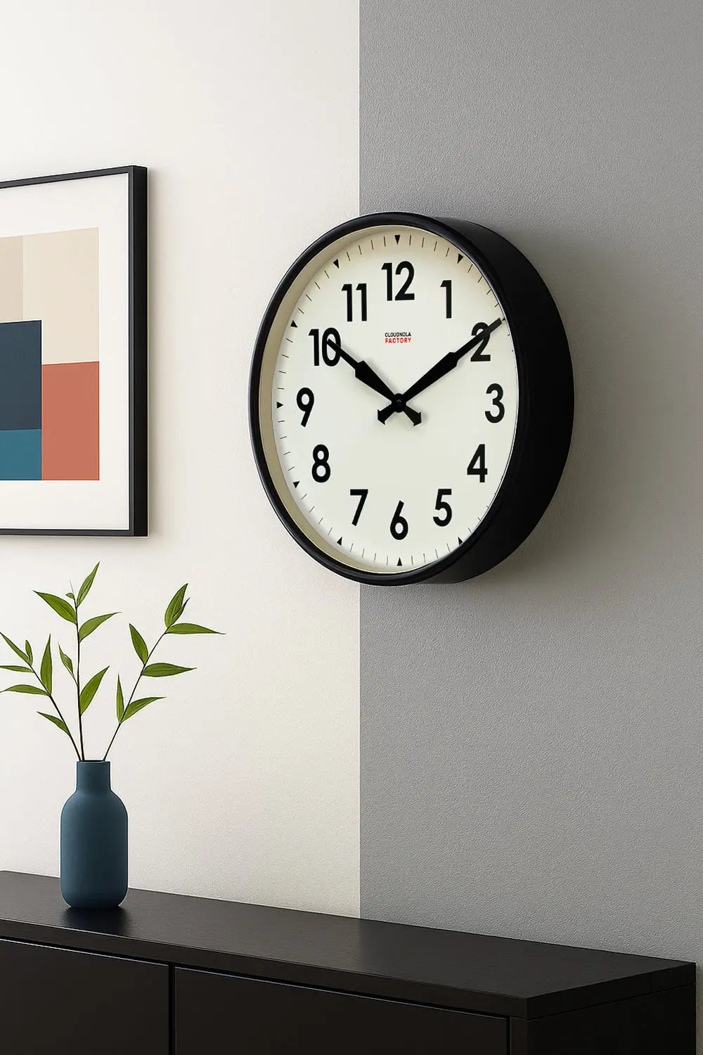 Factory Black XL Clock