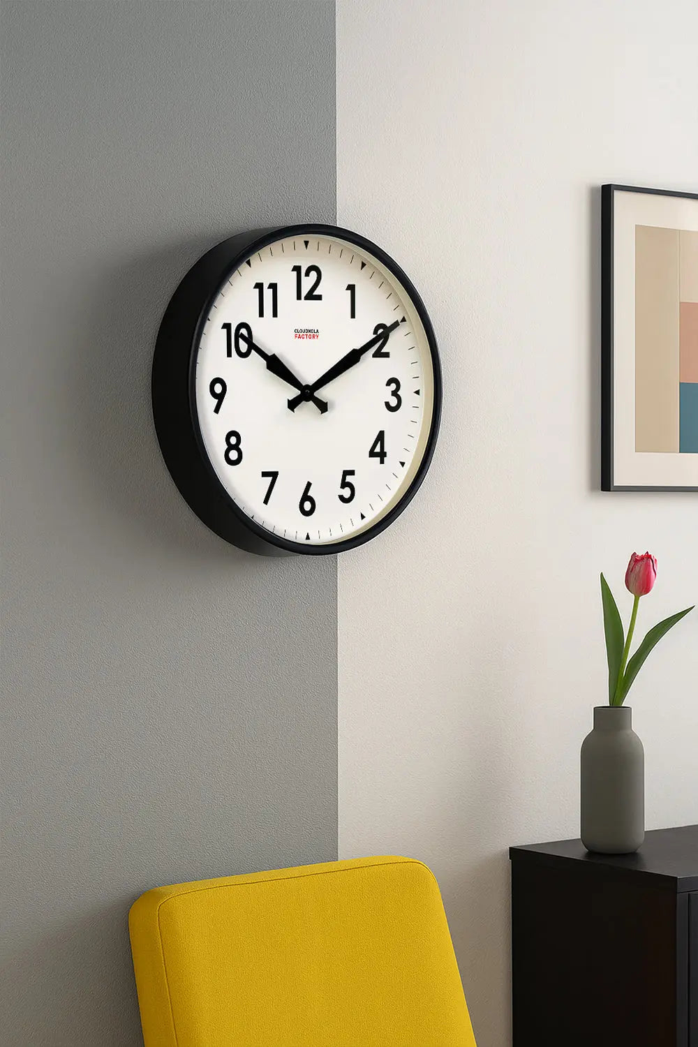 Factory Black XL Clock
