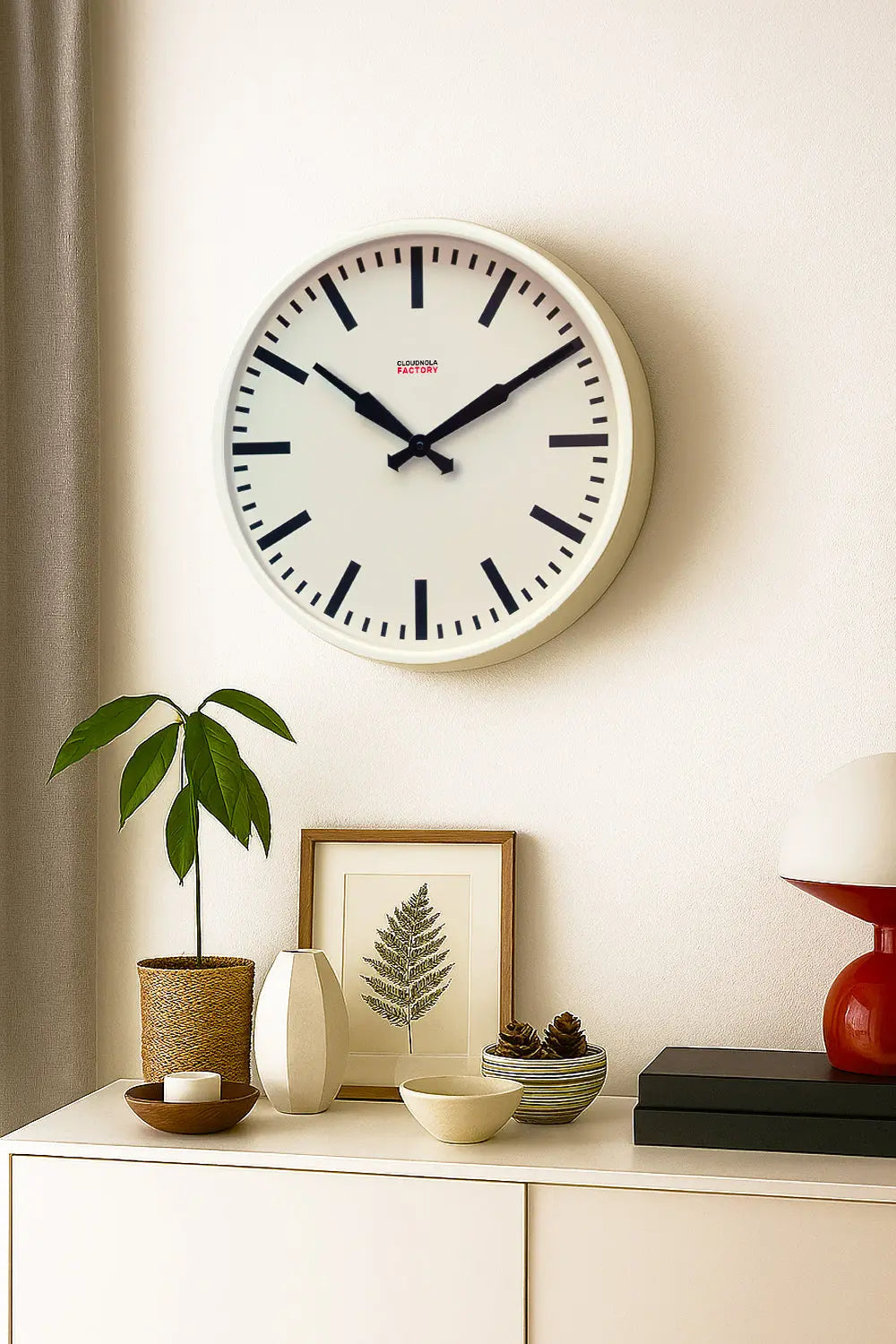 Factory White XL Clock