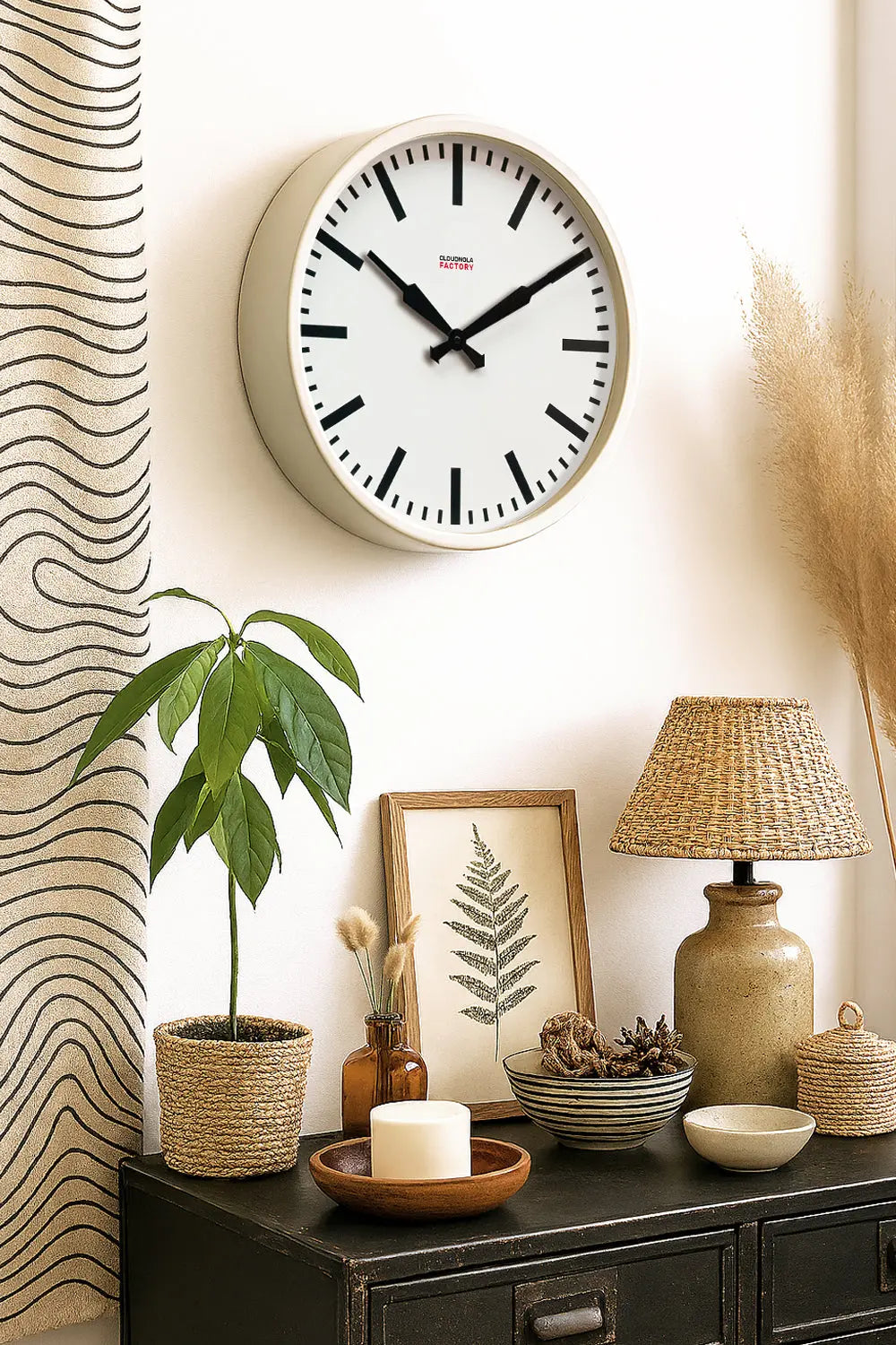 Factory White XL Clock
