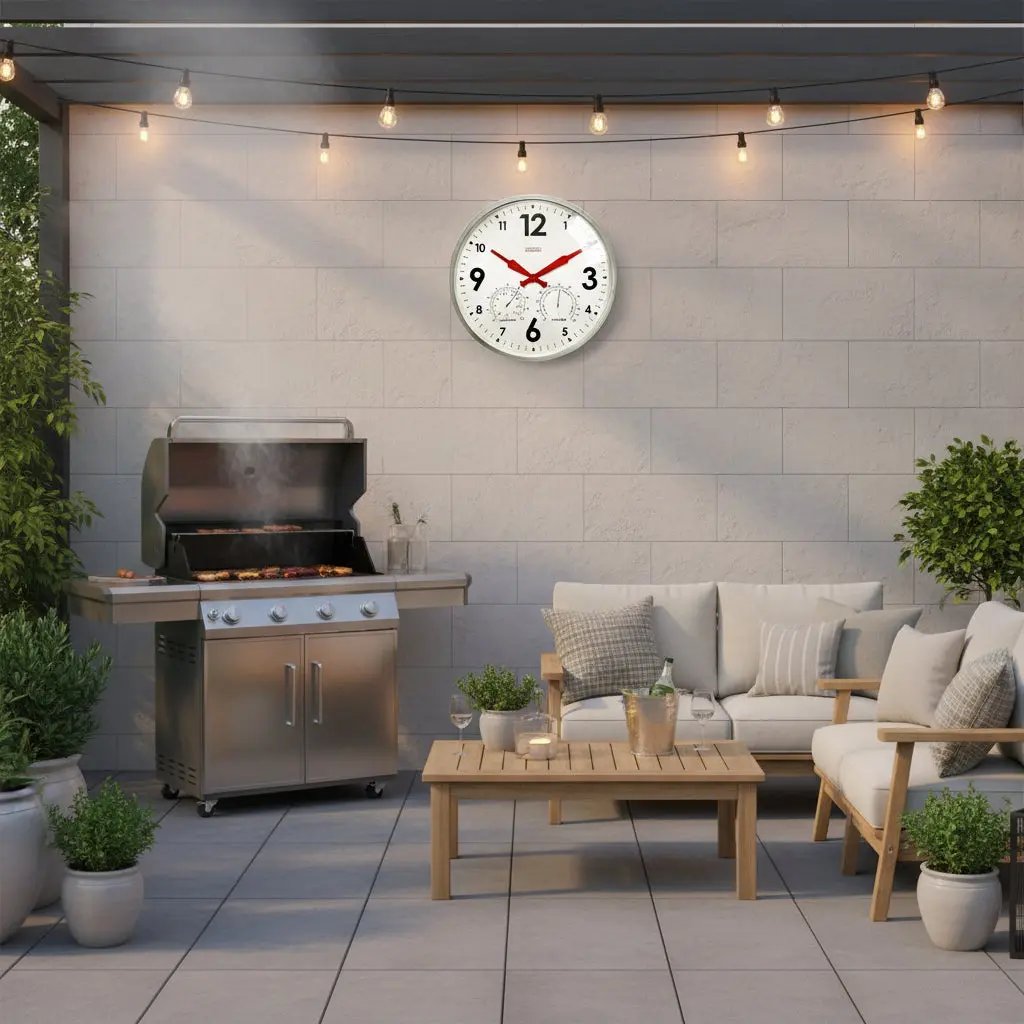 Factory XL Zinc Outdoor Clock
