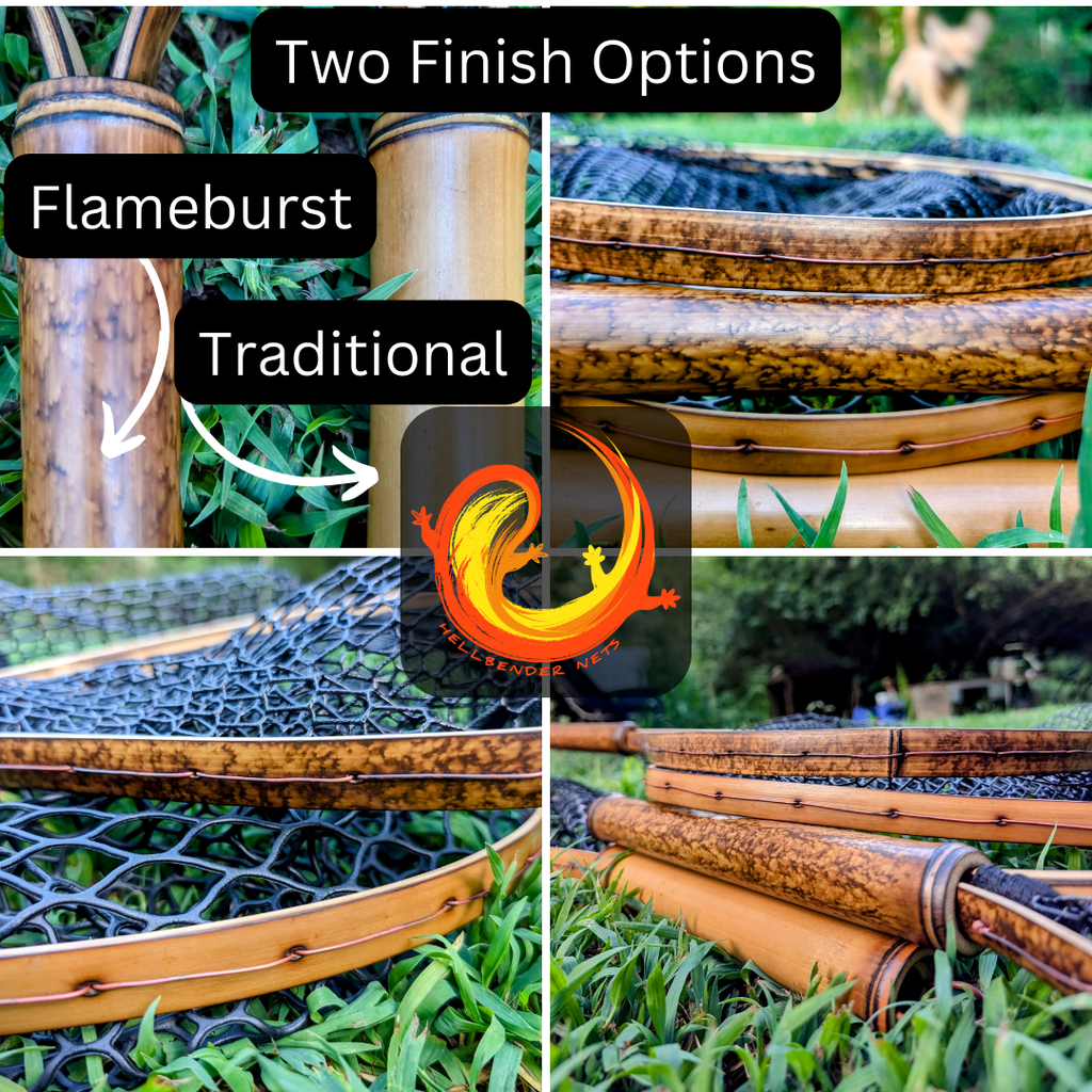 Upstream Wide - Bamboo Fly Fishing Landing Net/Hand Net