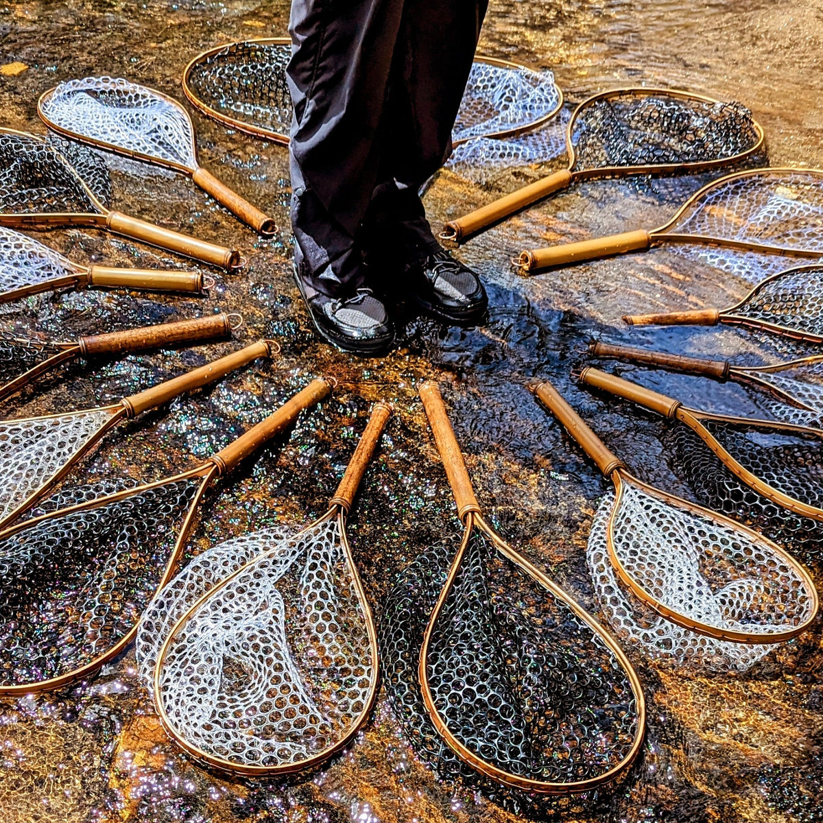 Upstream - Bamboo Fly Fishing Landing Net/Hand Net