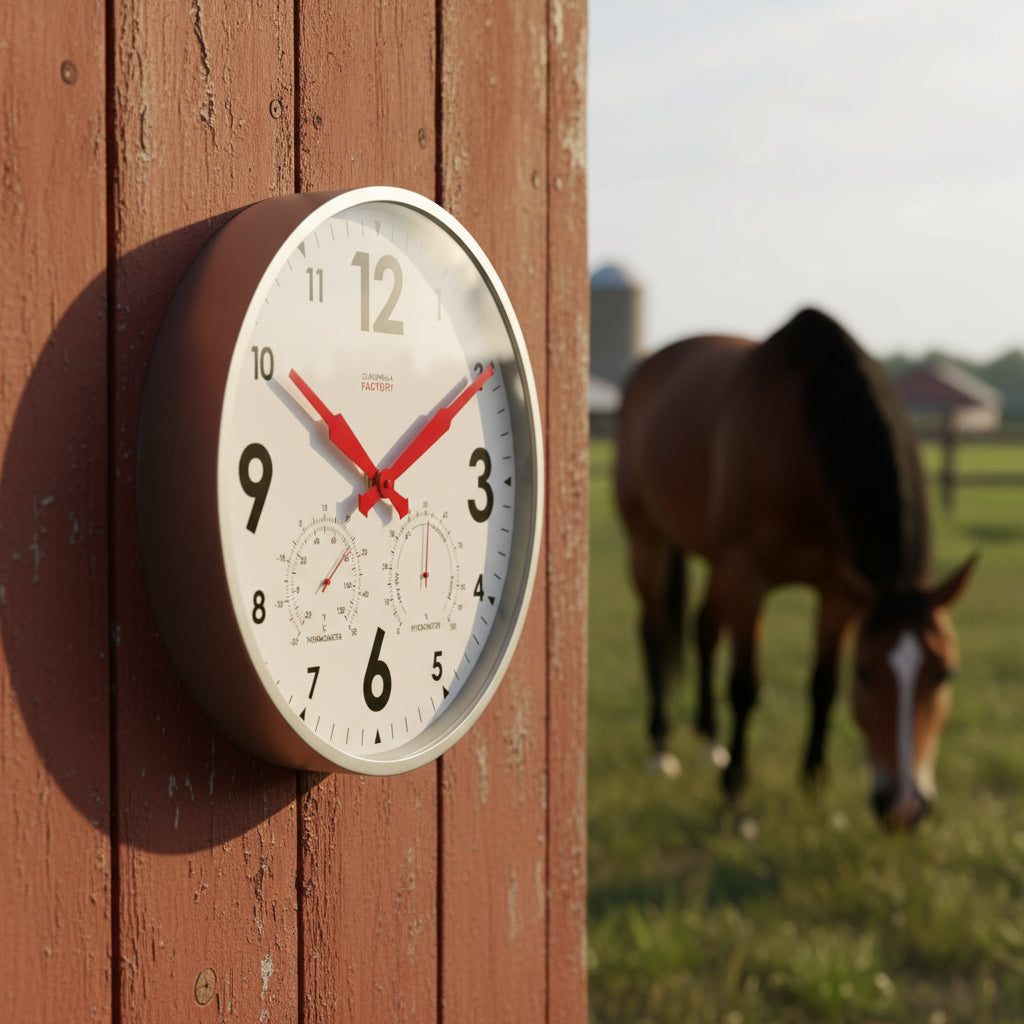 Factory XL Zinc Outdoor Clock