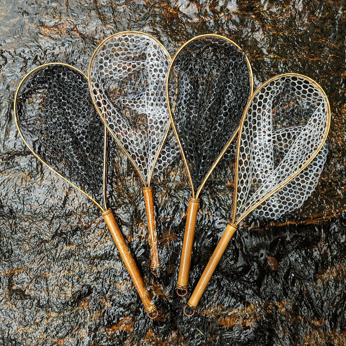 Blue Line - Bamboo Fly Fishing Landing Net/Hand Net