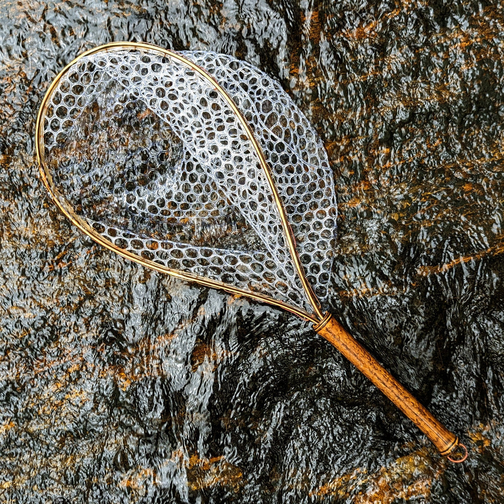Blue Line - Bamboo Fly Fishing Landing Net/Hand Net