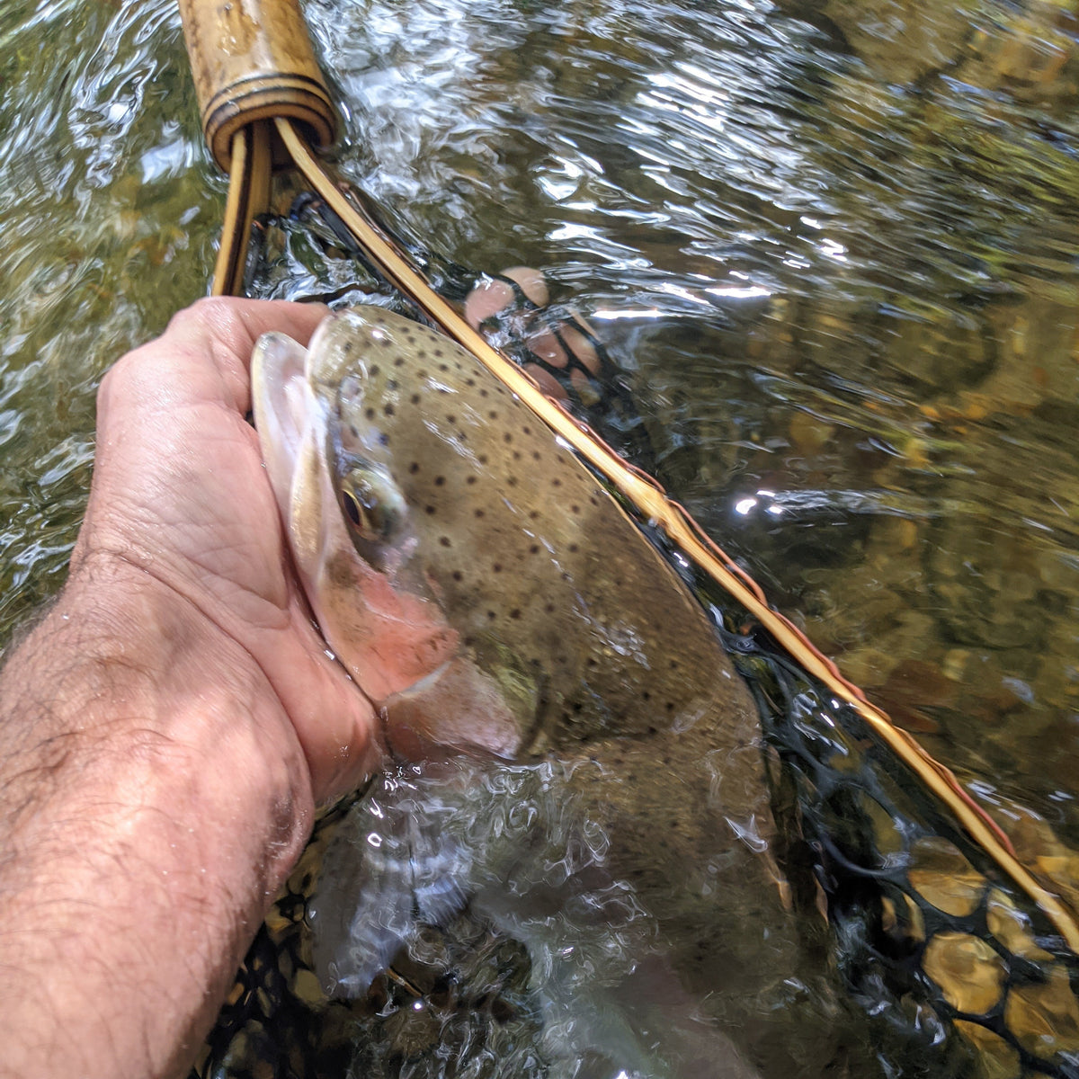 Upstream Wide - Bamboo Fly Fishing Landing Net/Hand Net