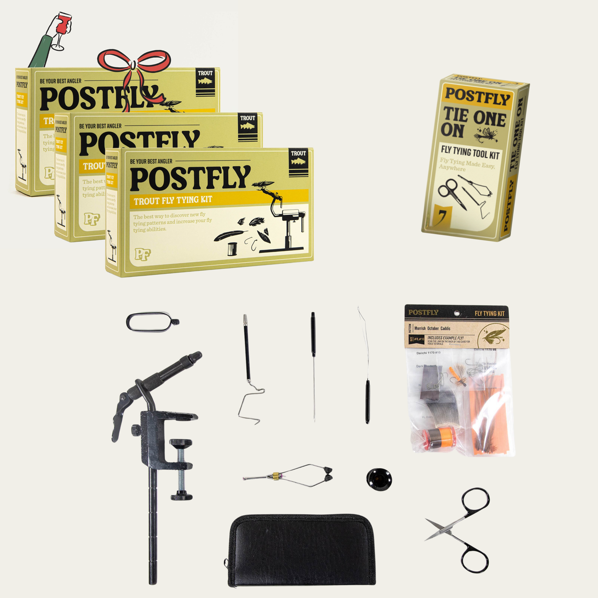 Trout Fly Tying Kit Box